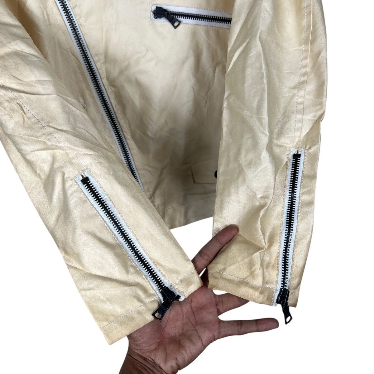 If Six Was Nine 🔥 Custom Culture Double Asymetric Zipper Jacket Size US M / EU 48-50 / 2 - 10 Thumbnail