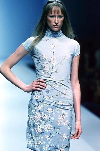 Roberto Cavalli Roberto Cavalli 1998 Cherry Blossom Dress Size L / US 10 / IT 46 - 2 Thumbnail