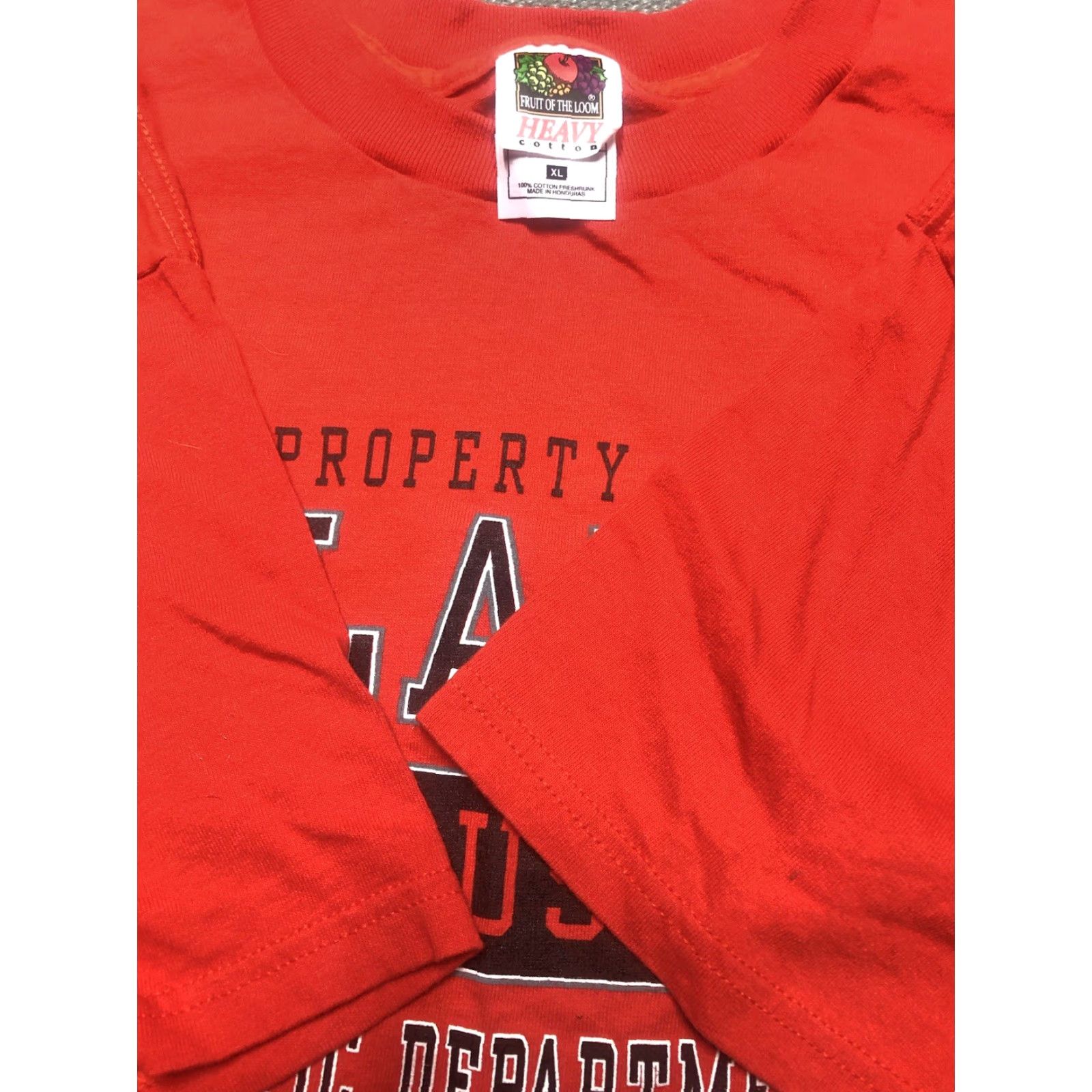 Vintage VINTAGE 90s T Shirt Atlanta Property Of Athletic Department NOS FOTL XL Shirt Men Orange 90s Athletic G3 Size US XL / EU 56 / 4 - 4 Thumbnail