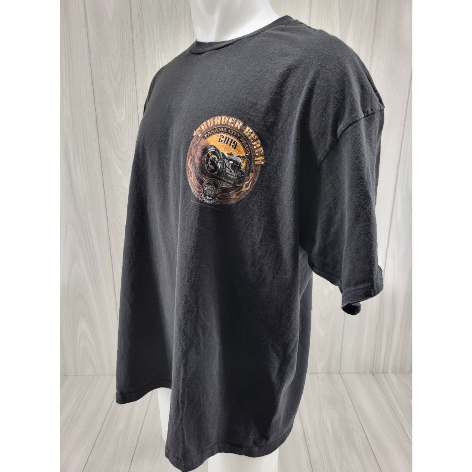Vintage Thunder Beach 2019 T Shirt Mens 3XL Black Panama City Motorcycles Shirt Vintage No N/A Size US XXL / EU 58 / 5 - 3 Thumbnail