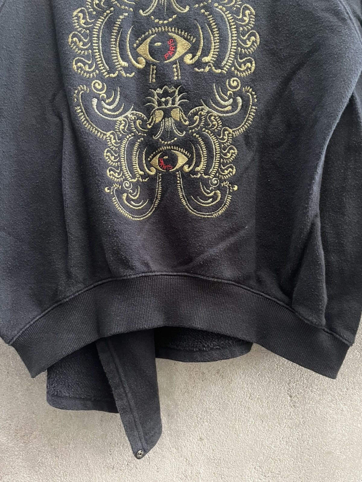 Beauty Beast × Japanese Brand × KMRii 2000s Nylon -Dark Aesthetic Gold Embroidery Eye Ghotic Style Size US M / EU 48-50 / 2 - 4 Thumbnail