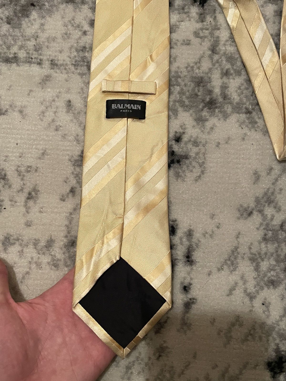 Balmain × Designer Balmain Paris Tie New Very Beatiful Color Way Gold Designer Size ONE SIZE - 5 Thumbnail