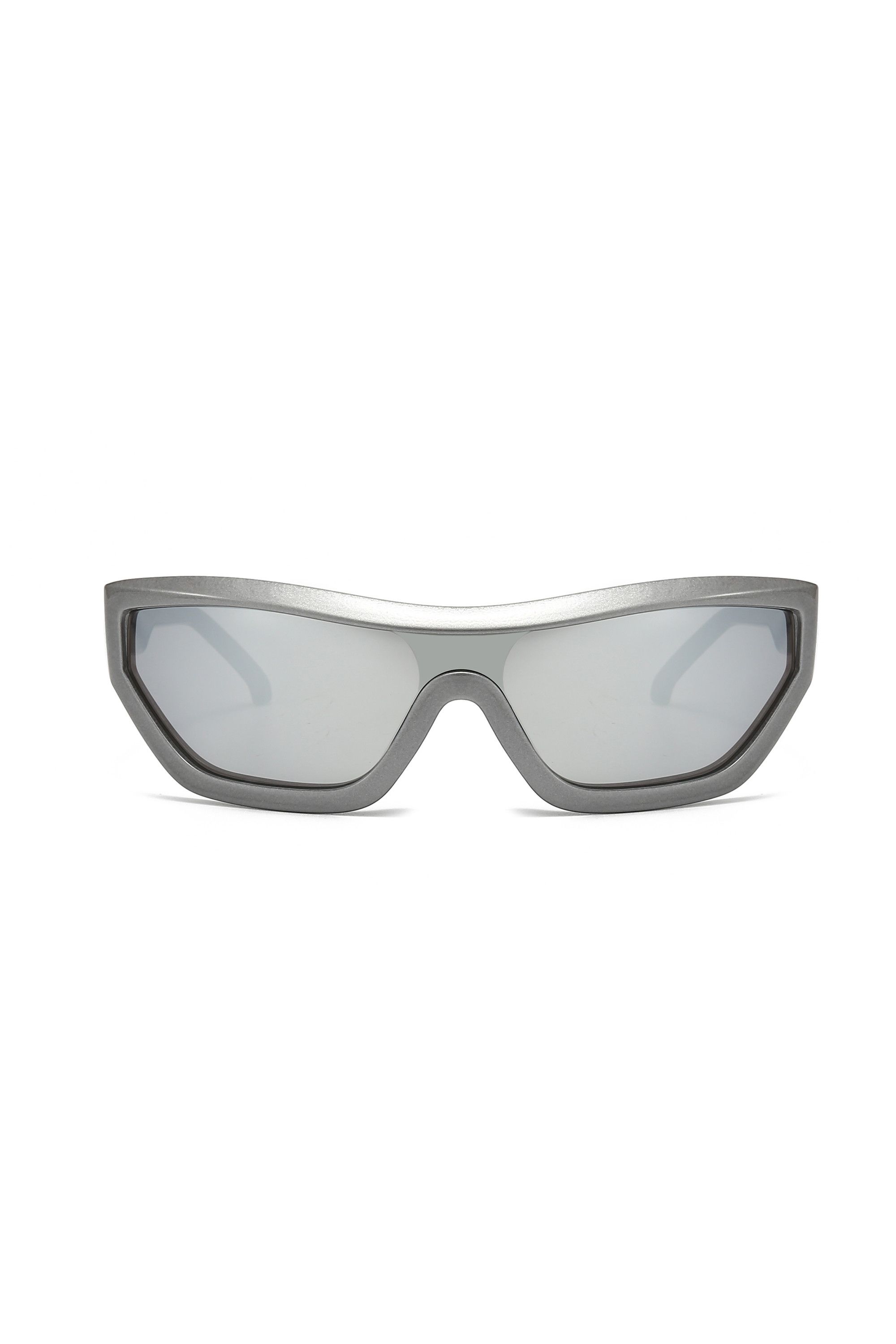 Japanese Brand Y2k Avant Garde Futuristic Rectangle Silver Sunglasses OS Size ONE SIZE - 8 Thumbnail