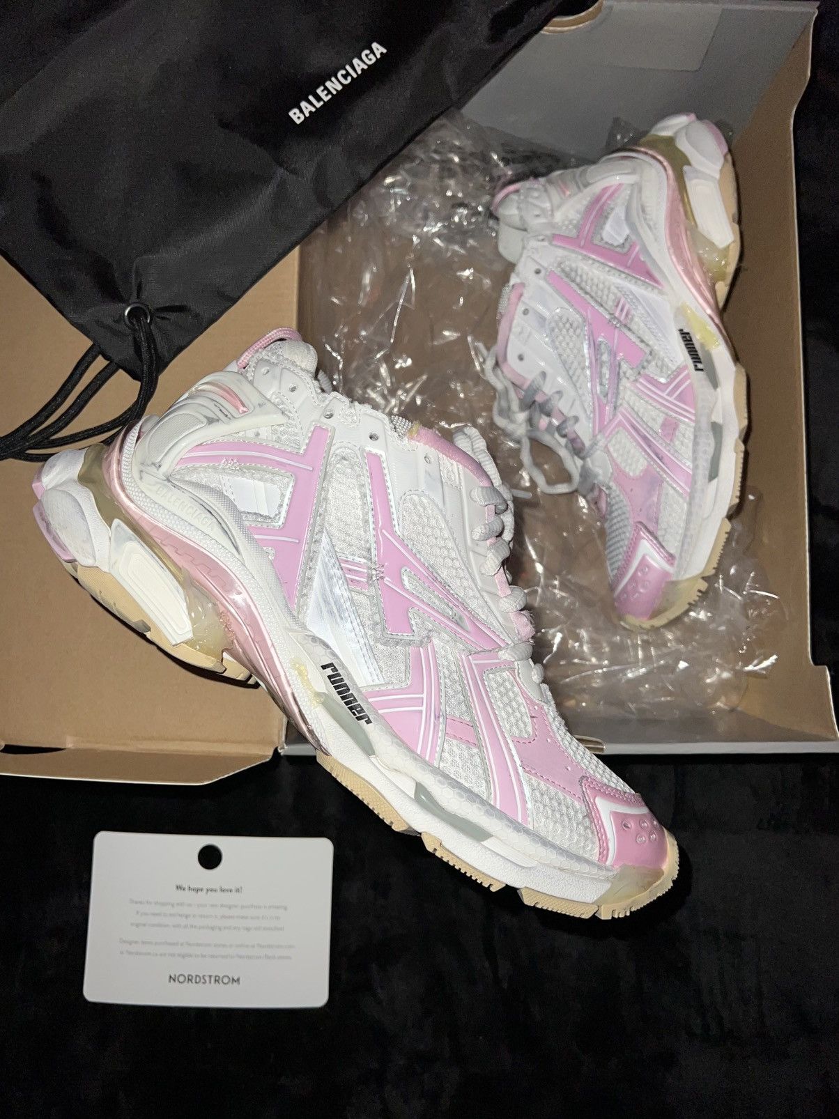 Balenciaga Balenciaga Runner “Pink/Tan” Size US 9 / EU 42 - 1 Thumbnail