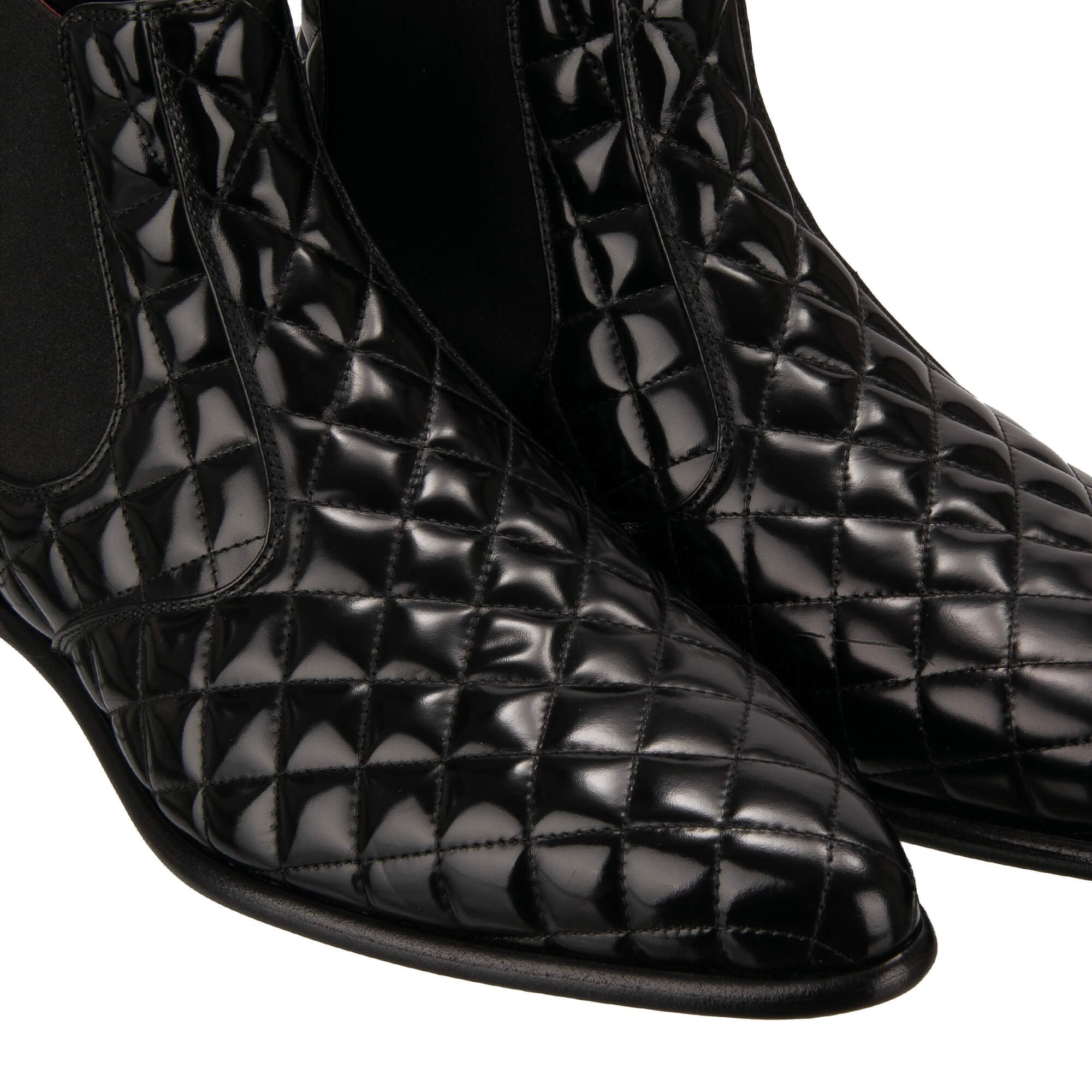 Dolce & Gabbana o1y0125 Leather Ankle Boots in Black Size US 8 / EU 41 - 4 Thumbnail
