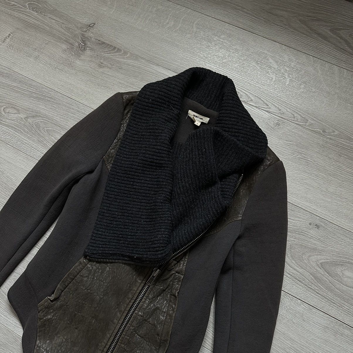 Helmut Lang Helmut Lang Leather and Wool Jacket Rare Women’s Size:S Size S / US 4 / IT 40 - 11 Thumbnail