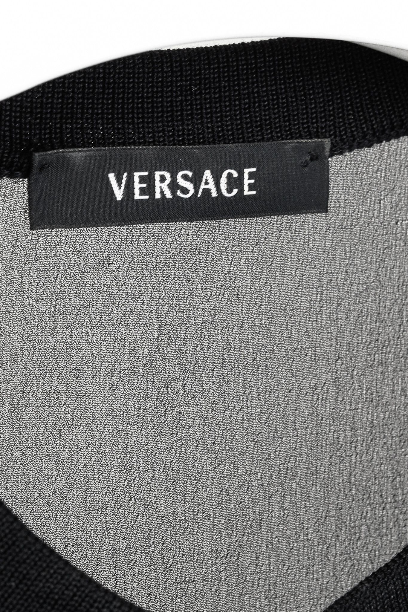 Versace Versace 2009 Ornate Trim Black Sleeveless Body-Con Tunic Size M / US 6-8 / IT 42-44 - 4 Thumbnail