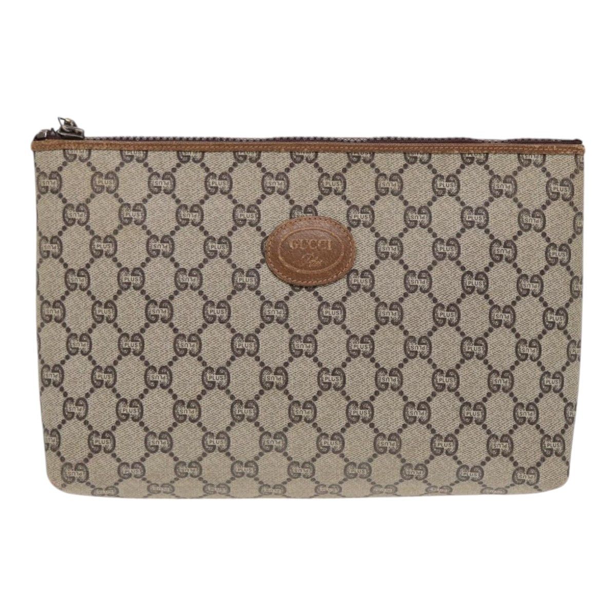Gucci Gg Canvas Beige Canvas Clutch Bag (Pre-Owned) Size ONE SIZE - 1 Thumbnail