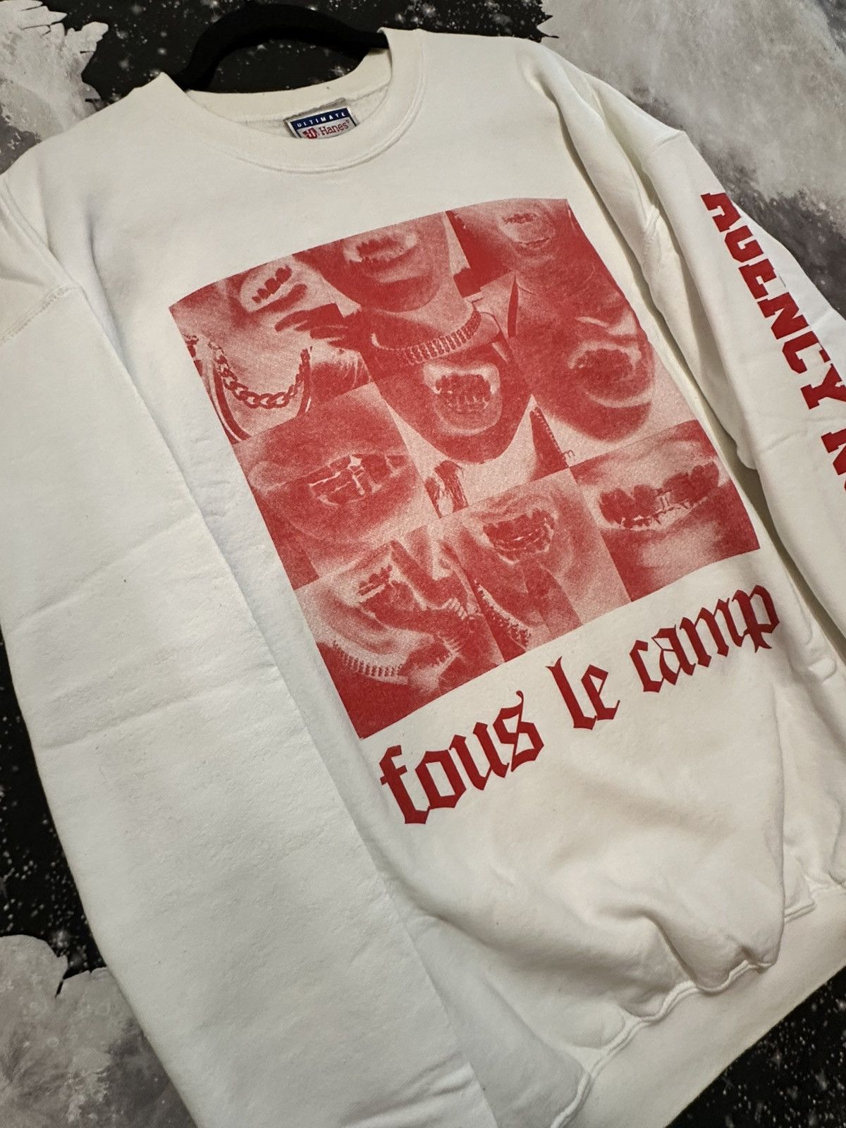 Hanes Agency Nomadic French Quote Sweatshirt Size US L / EU 52-54 / 3 - 3 Thumbnail
