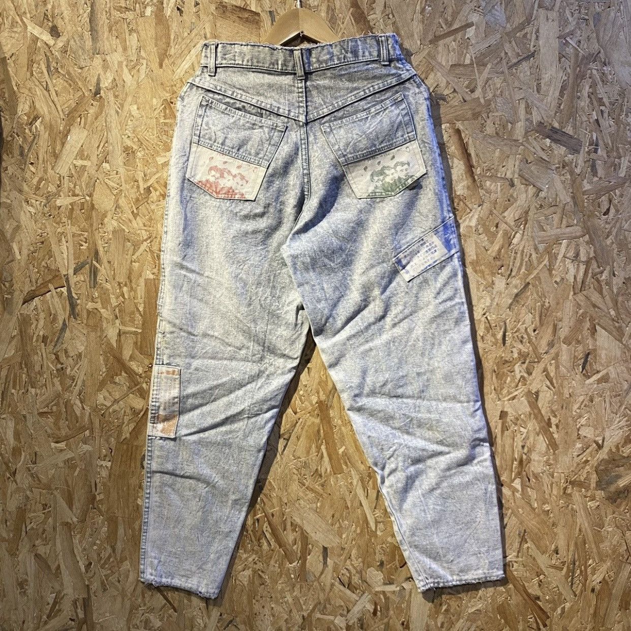 Vintage Vintage Classic Blues Novo James Dean Patch Jeans Acid Wash Size US 29 - 1 Thumbnail