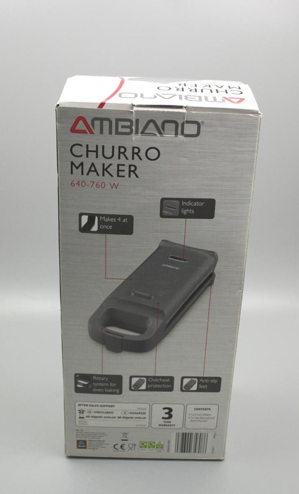 Other Ambiano Churro Maker 640-760 W Sealed Brand New Size ONE SIZE - 5 Thumbnail
