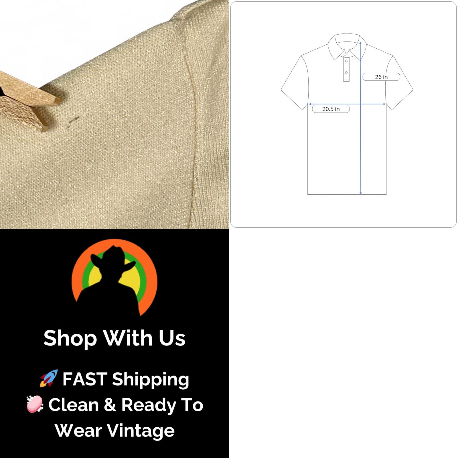 Arrow VINTAGE Arrow Polo Shirt Adult M Brown Nylon Goodfellas 70s Polo Shirt Mens Medium Brown Arrow Cavalier 70s Size US M / EU 48-50 / 2 - 8 Thumbnail