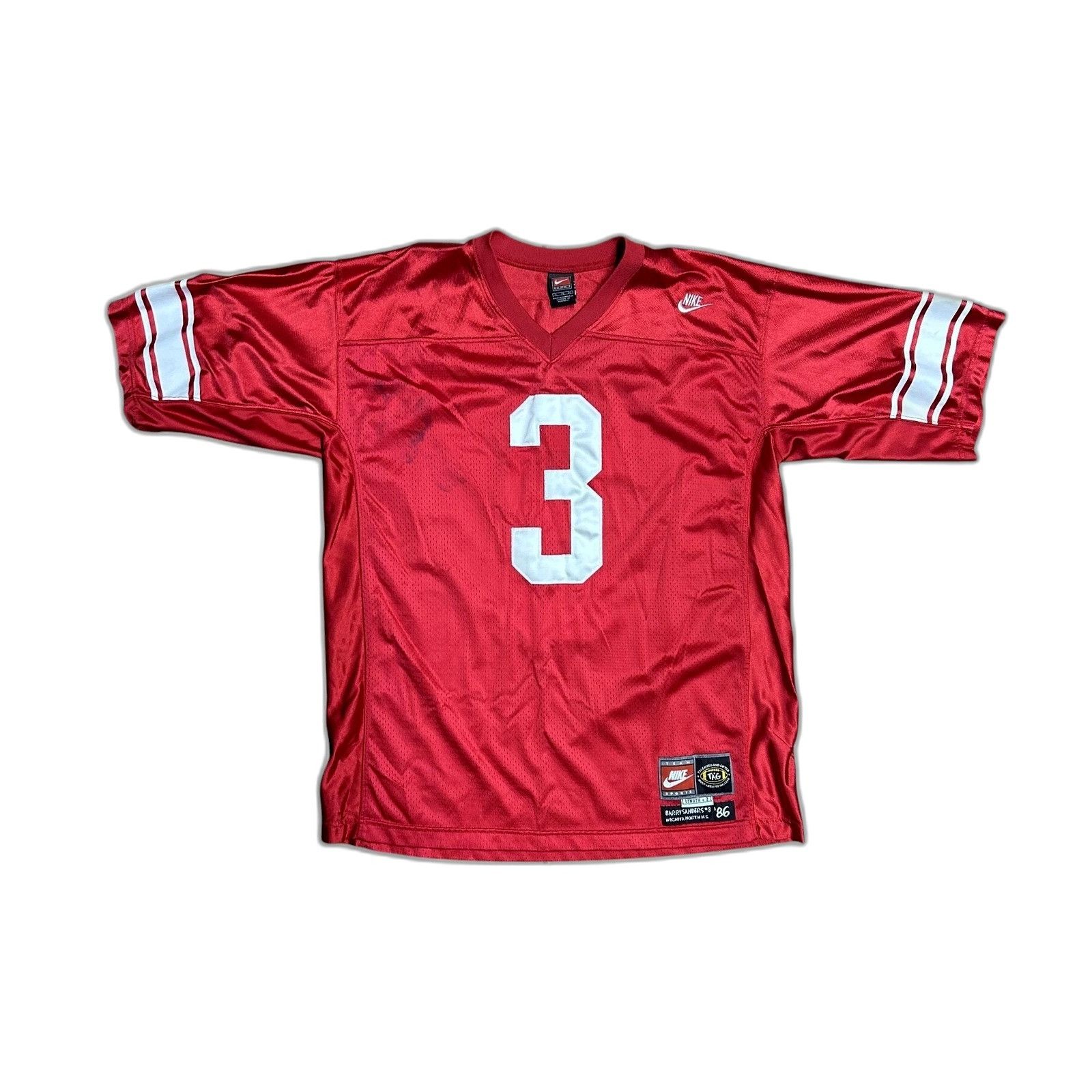 Nike Nike Nfl Barry Sanders #3 Throwback High School Jersey Size Size US XL / EU 56 / 4 - 5 Thumbnail