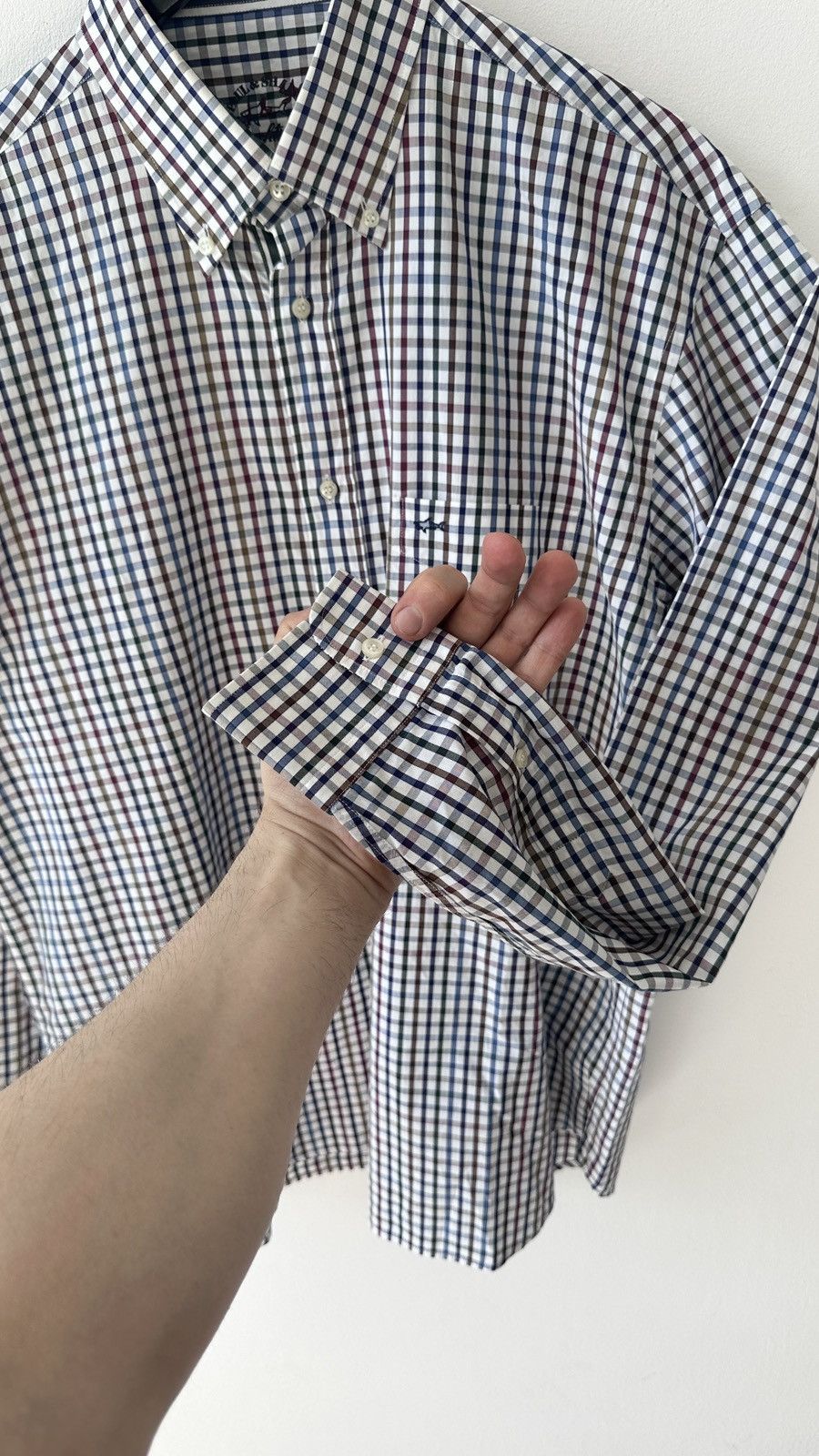 Paul & Shark Paul & Shark Yachting Shirt Check Button Down Made in Italy Size US XL / EU 56 / 4 - 6 Thumbnail
