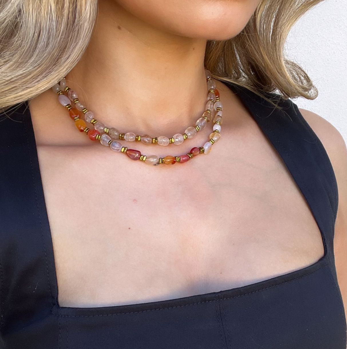 Vintage Jade Stone Necklace Nude Size ONE SIZE - 3 Thumbnail