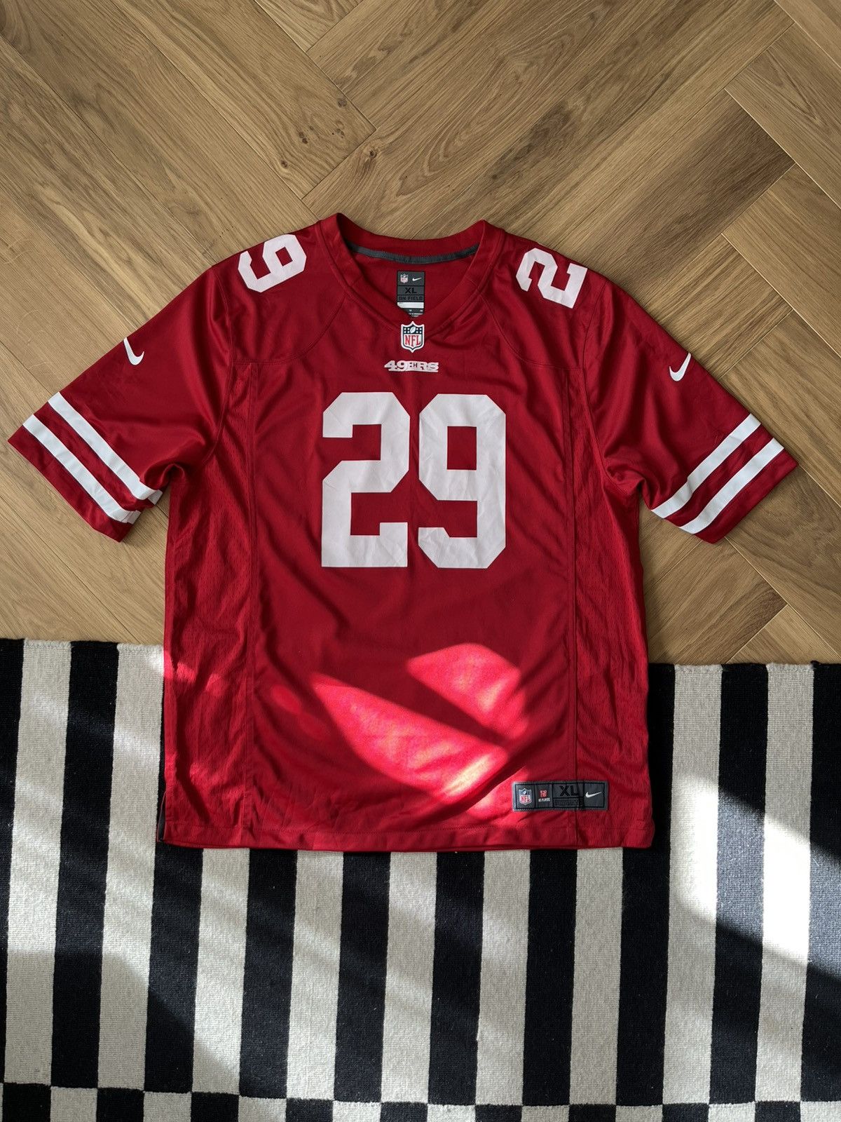 Nike San Francisco 49ers Custom Football Jersey – “DEOL” #29 Size US XL / EU 56 / 4 - 1 Thumbnail