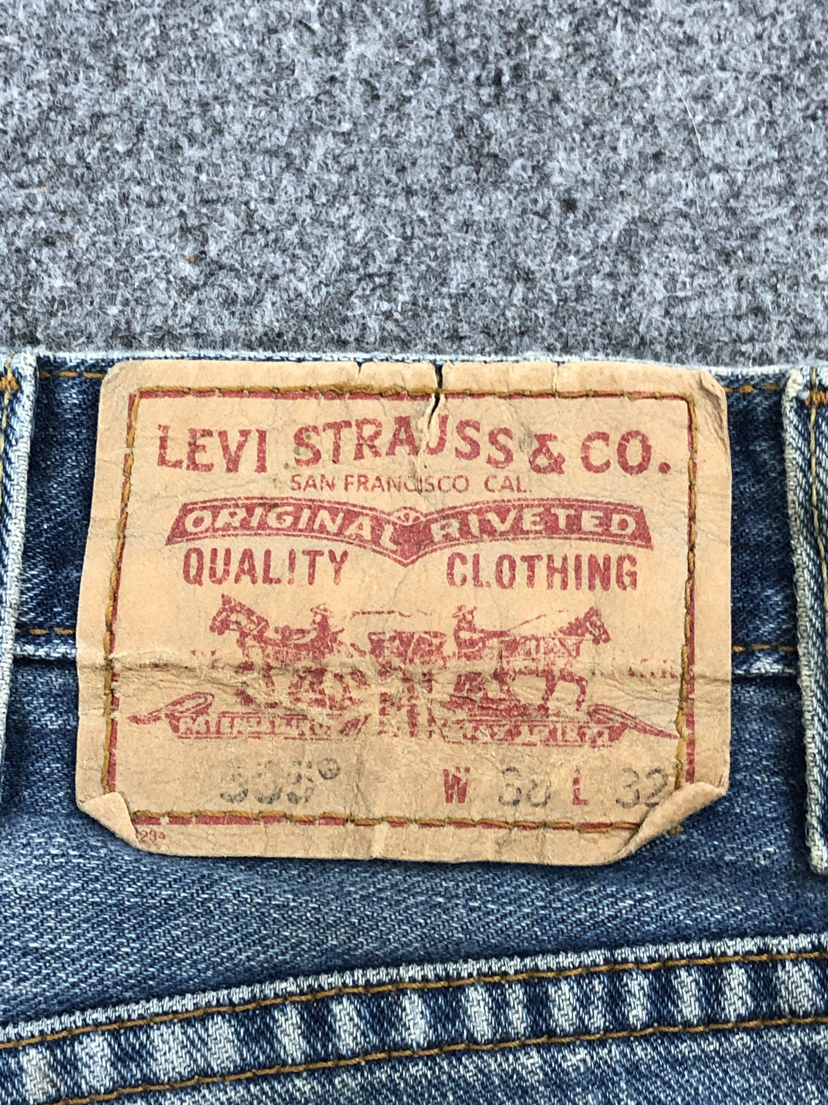 Levi's × Vintage Vintage Levi's 505 Light Wash Blue Jeans DP2531 Size US 36 / EU 52 - 5 Thumbnail