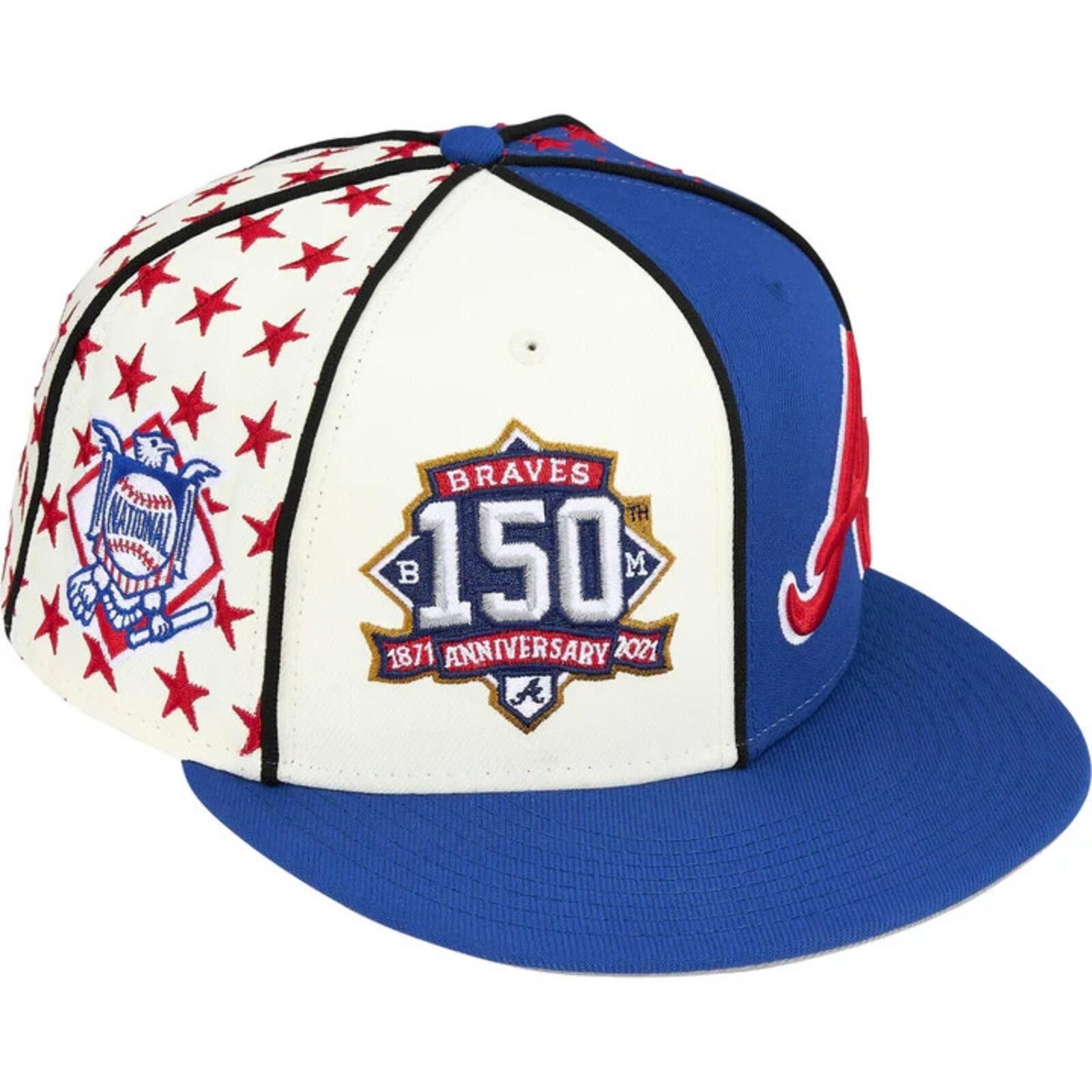 New Era Supreme Mitchell & Ness Teams New Era 59Fifty Fitted Hat Size ONE SIZE - 2 Thumbnail