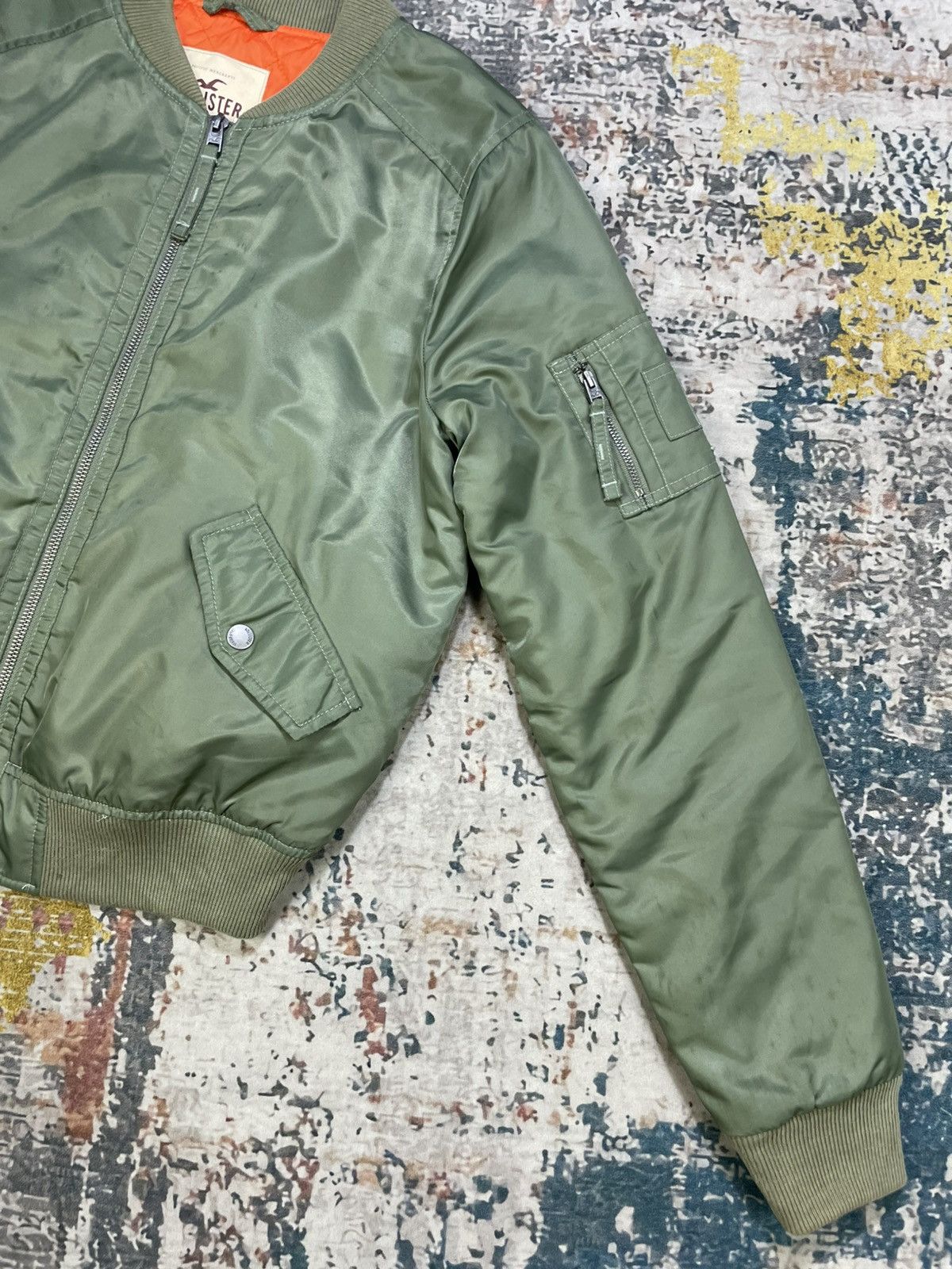 Hollister Hollister Ma-1 Flight Bomber Jacket Size US M / EU 48-50 / 2 - 2 Thumbnail