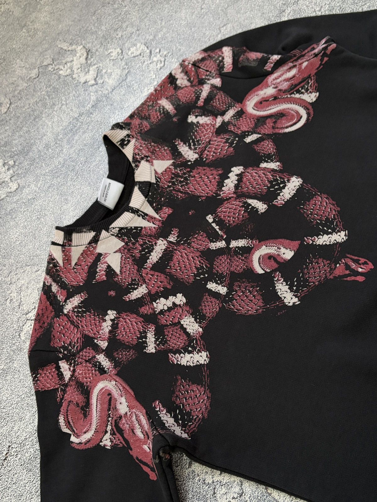 Marcelo Burlon Marcelo Burlon Snake Wings Print Sweatshirt Black Italy M Size US M / EU 48-50 / 2 - 12 Thumbnail
