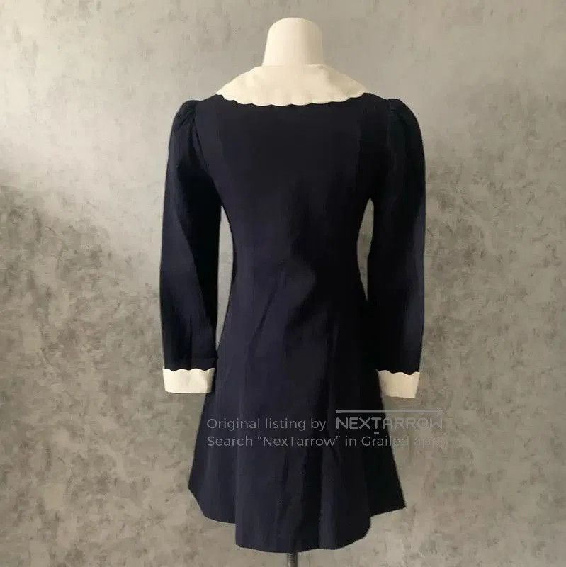 Burberry Burberry Navy Blue Wool Long Sleeve Dress. Size XS / US 0-2 / IT 36-38 - 5 Thumbnail