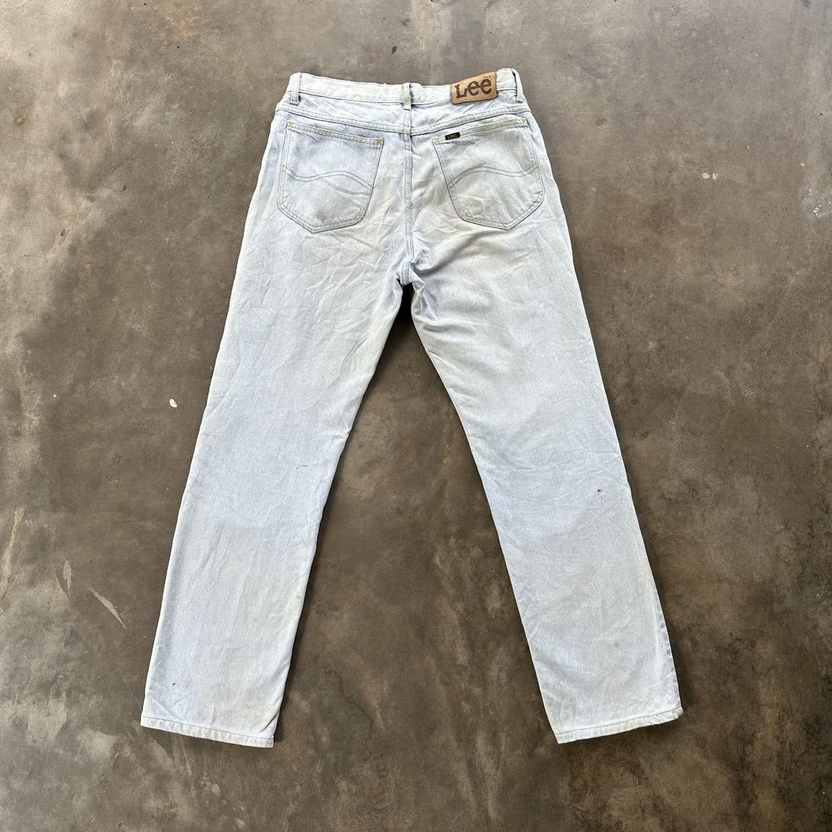 Japanese Brand Vintage Lee Lightwash Distressed Faded Denim Jean Pant W32 Size US 32 / EU 48 - 10 Thumbnail