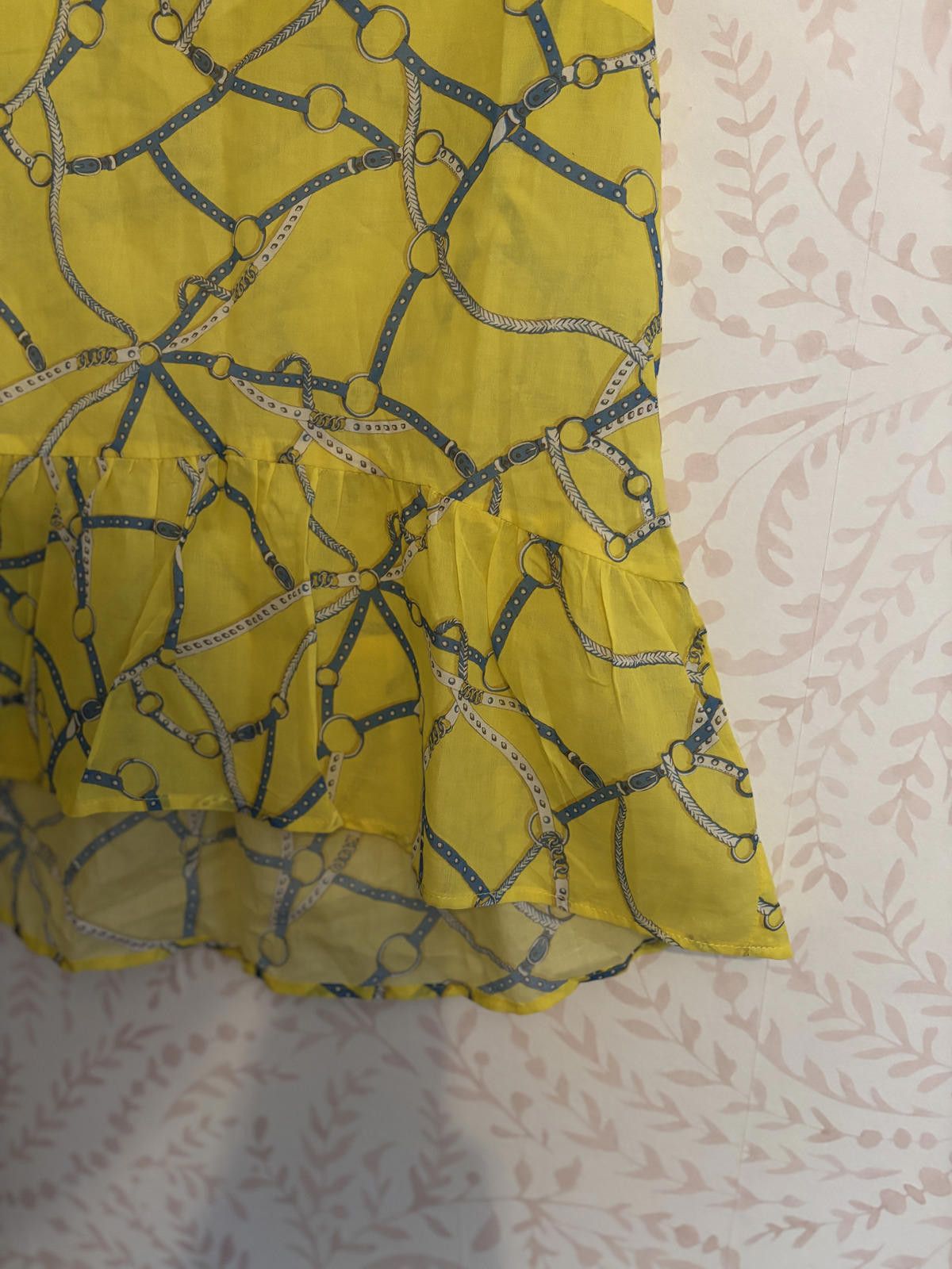 Drew House DREW Women's Yellow Sleeveless Top with Chain Print, Size XS Size XS / US 0-2 / IT 36-38 - 5 Thumbnail