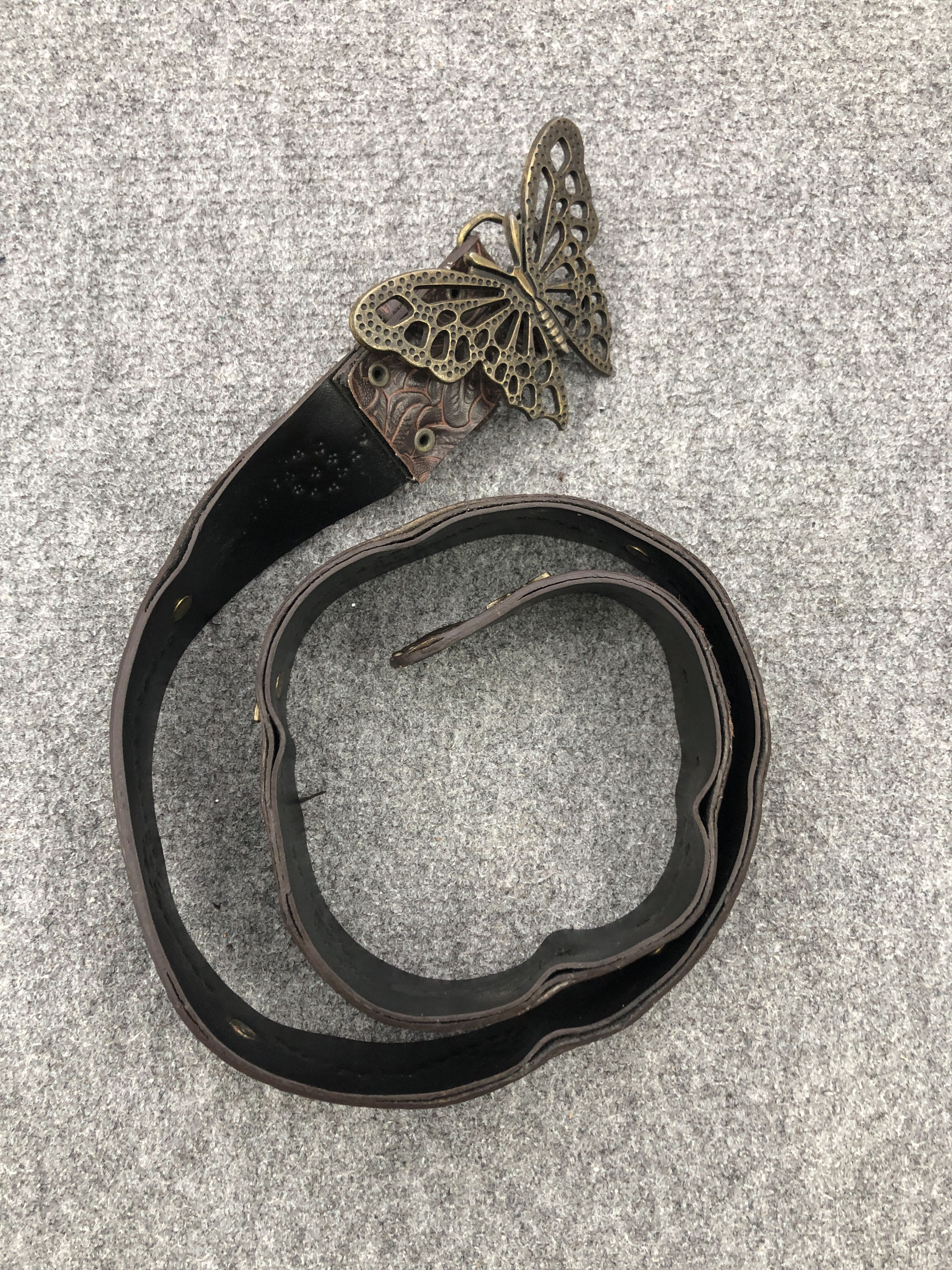 Japanese Brand Vintage Japanese Brand Butterfly Head Buckle Belt B0012 Size ONE SIZE - 5 Thumbnail