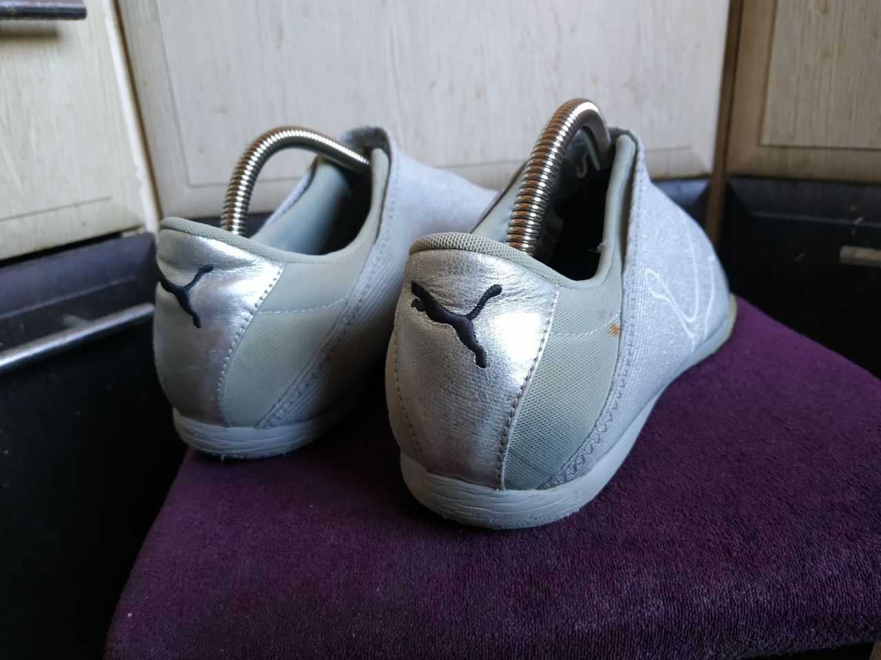 Puma Puma Mostro Mesh Silver Metallic Vintage 2000s Archive Y2K Size US 9 / EU 42 - 10 Thumbnail