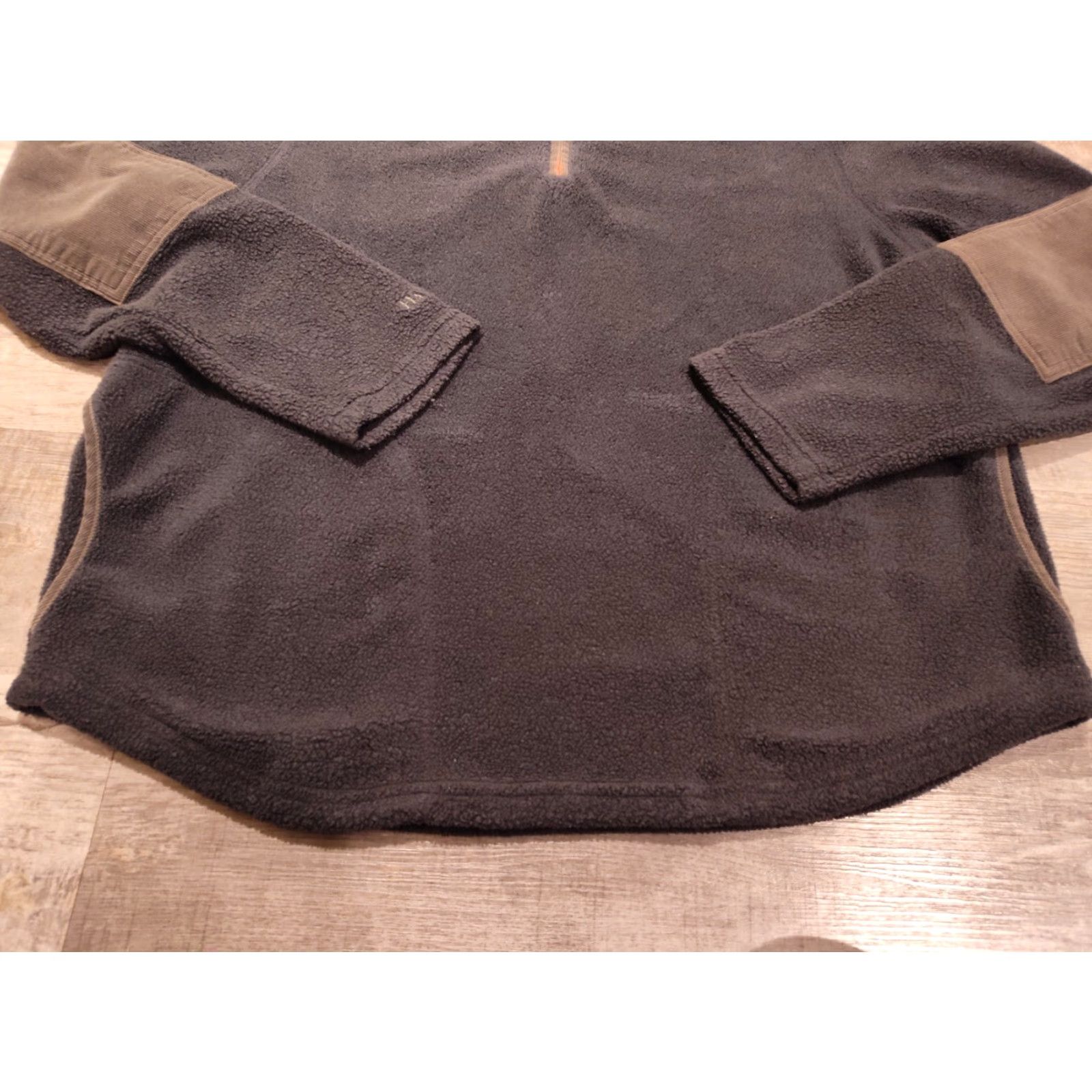 Orvis Orvis Mens Brown Pullover Fleece Quarter Zip Corduroy Elbow Patches Size M Size US M / EU 48-50 / 2 - 2 Thumbnail