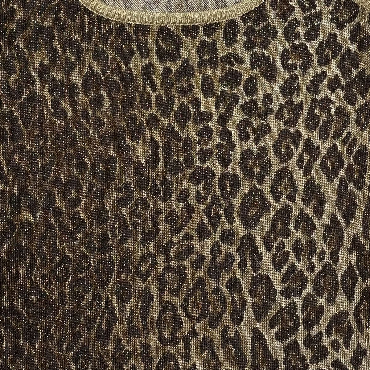 Dolce & Gabbana D&G Spring Summer 2001 Leopard Print Knit Tank Top Size S / US 4 / IT 40 - 3 Thumbnail
