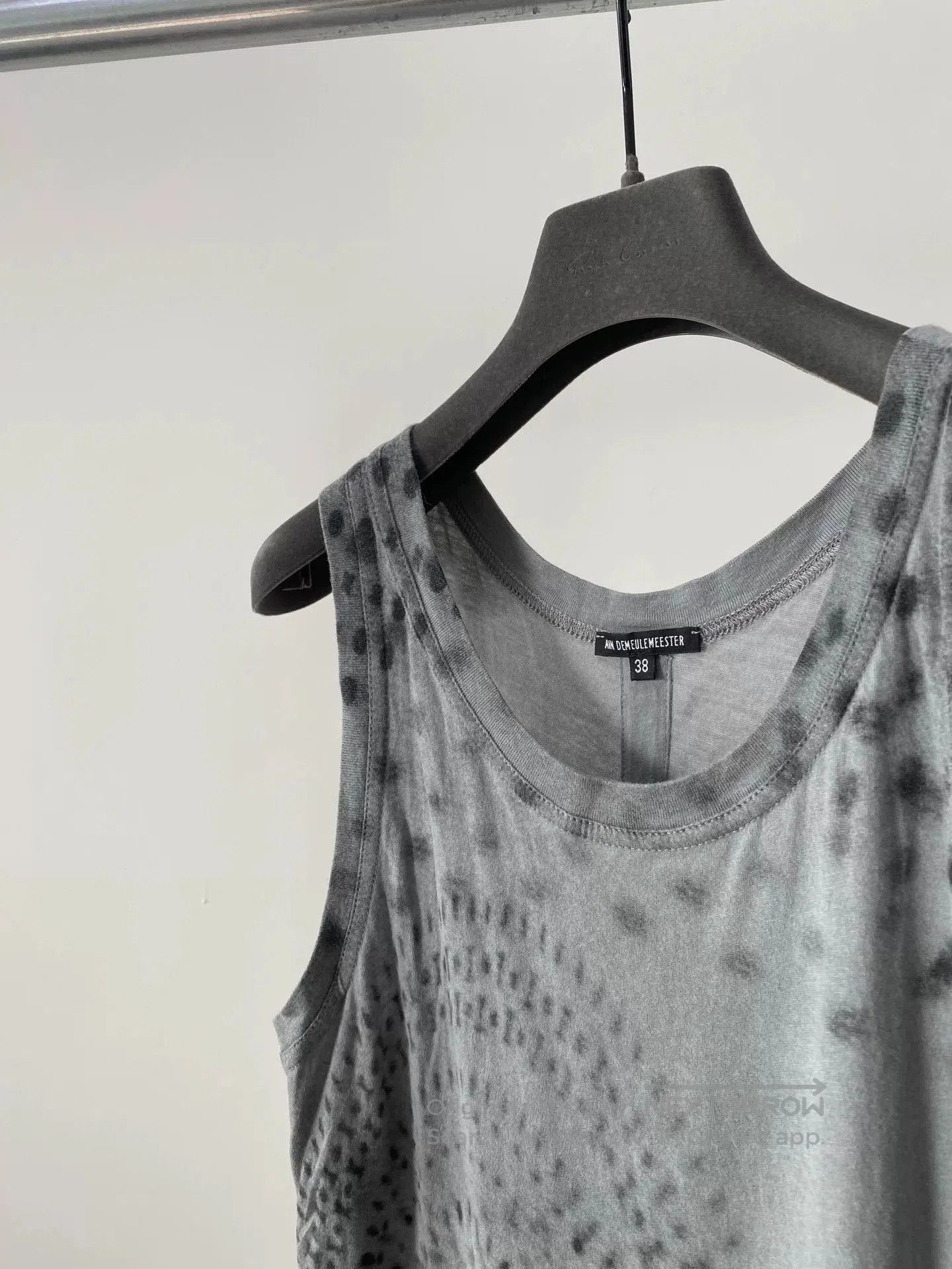 Ann Demeulemeester Ann Demeulemeester Gray Tank Top. Size S / US 4 / IT 40 - 2 Thumbnail