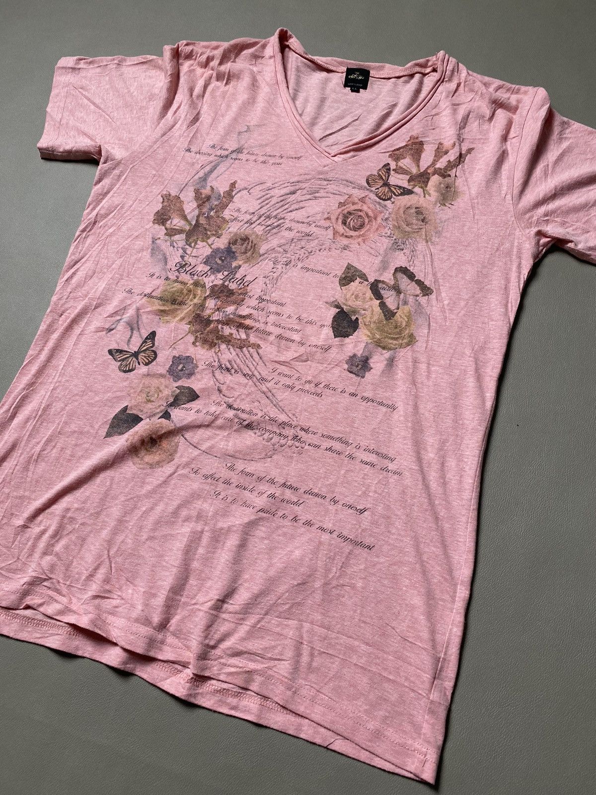 Beauty Beast × Hysteric Glamour × If Six Was Nine Y2K Semantic Design Poem Tshirt Size US M / EU 48-50 / 2 - 2 Thumbnail