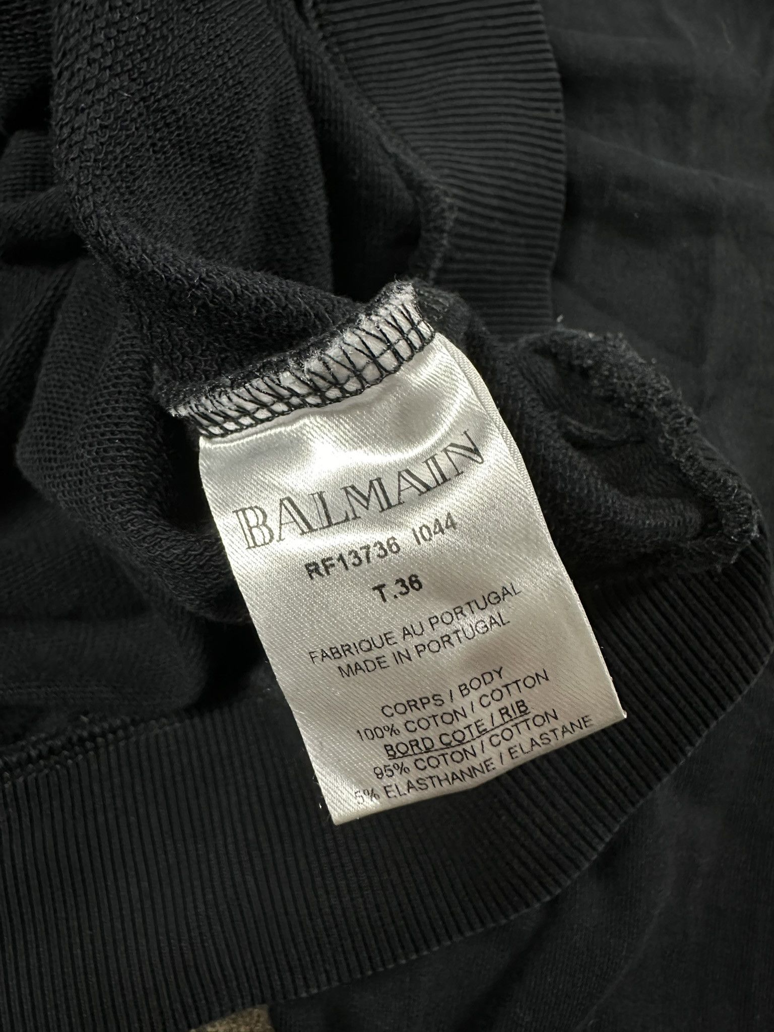 Balmain Balmain Paris Spellout Logo Crewneck Size US M / EU 48-50 / 2 - 5 Thumbnail