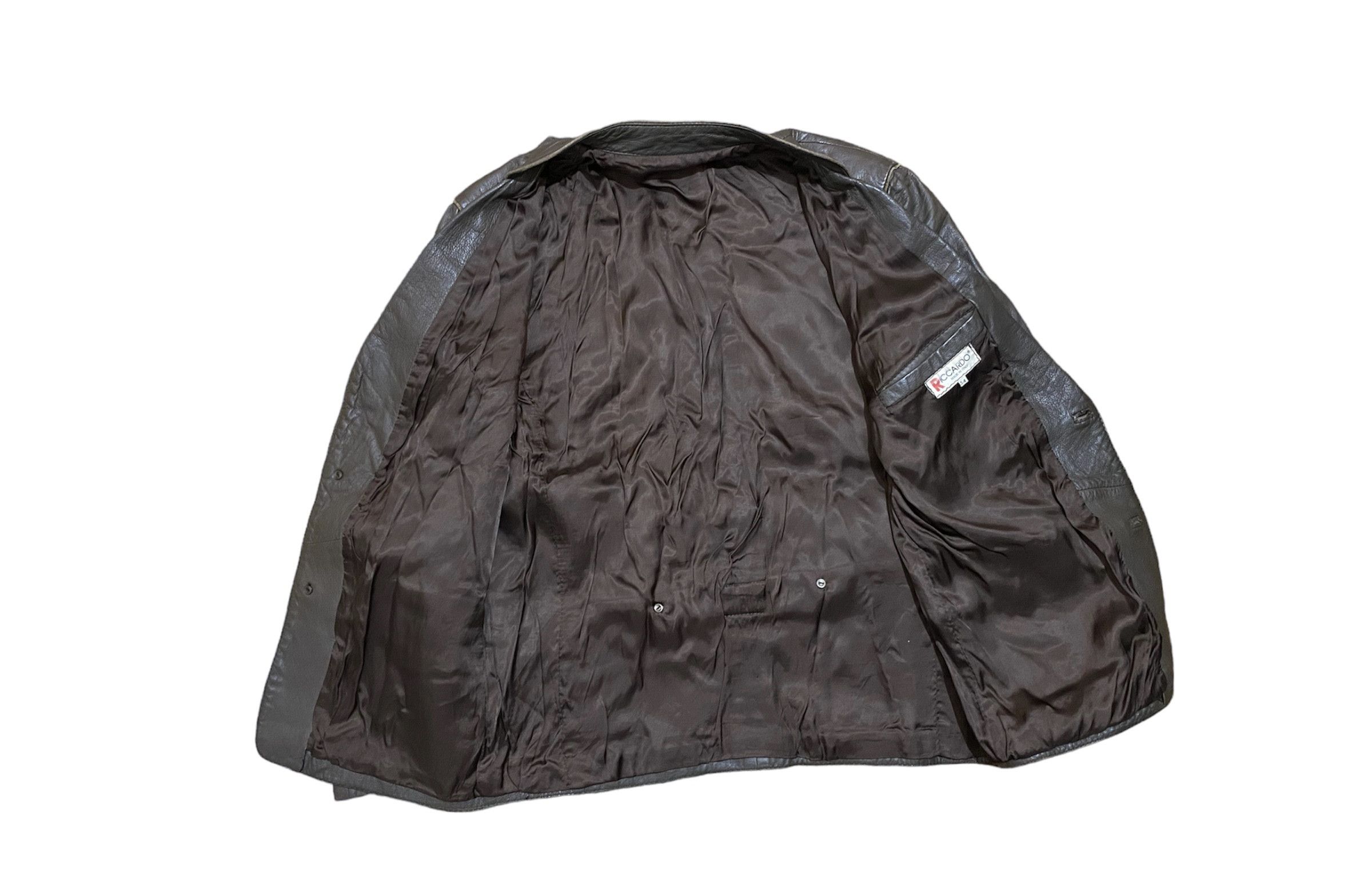 Vintage Vintage Hunter Leather Blazer / Jacket / Coat / Size US L / EU 52-54 / 3 - 9 Thumbnail