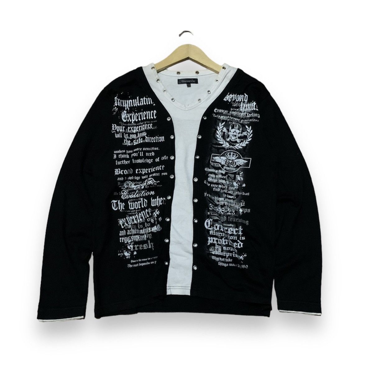 If Six Was Nine × Japanese Brand × Le Grande Bleu (L.G.B.) Beaumont carr poem longsleeave tee - ifsixwasnine lgb style Size US L / EU 52-54 / 3 - 2 Thumbnail