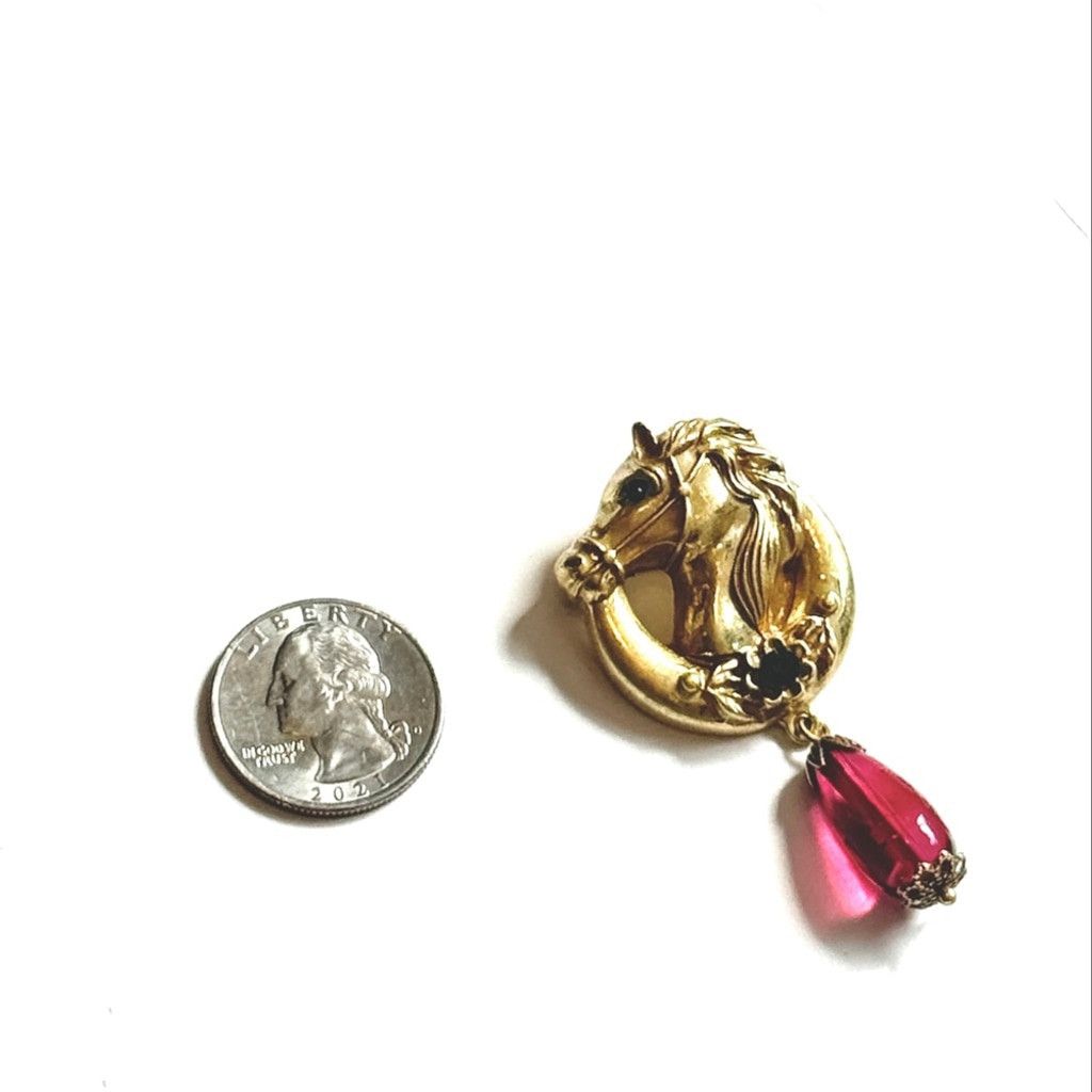 Neiman Marcus NEIMAN MARCUS | Vintage-Style Lion Head Brooch | Gold Tone R Size ONE SIZE - 3 Thumbnail