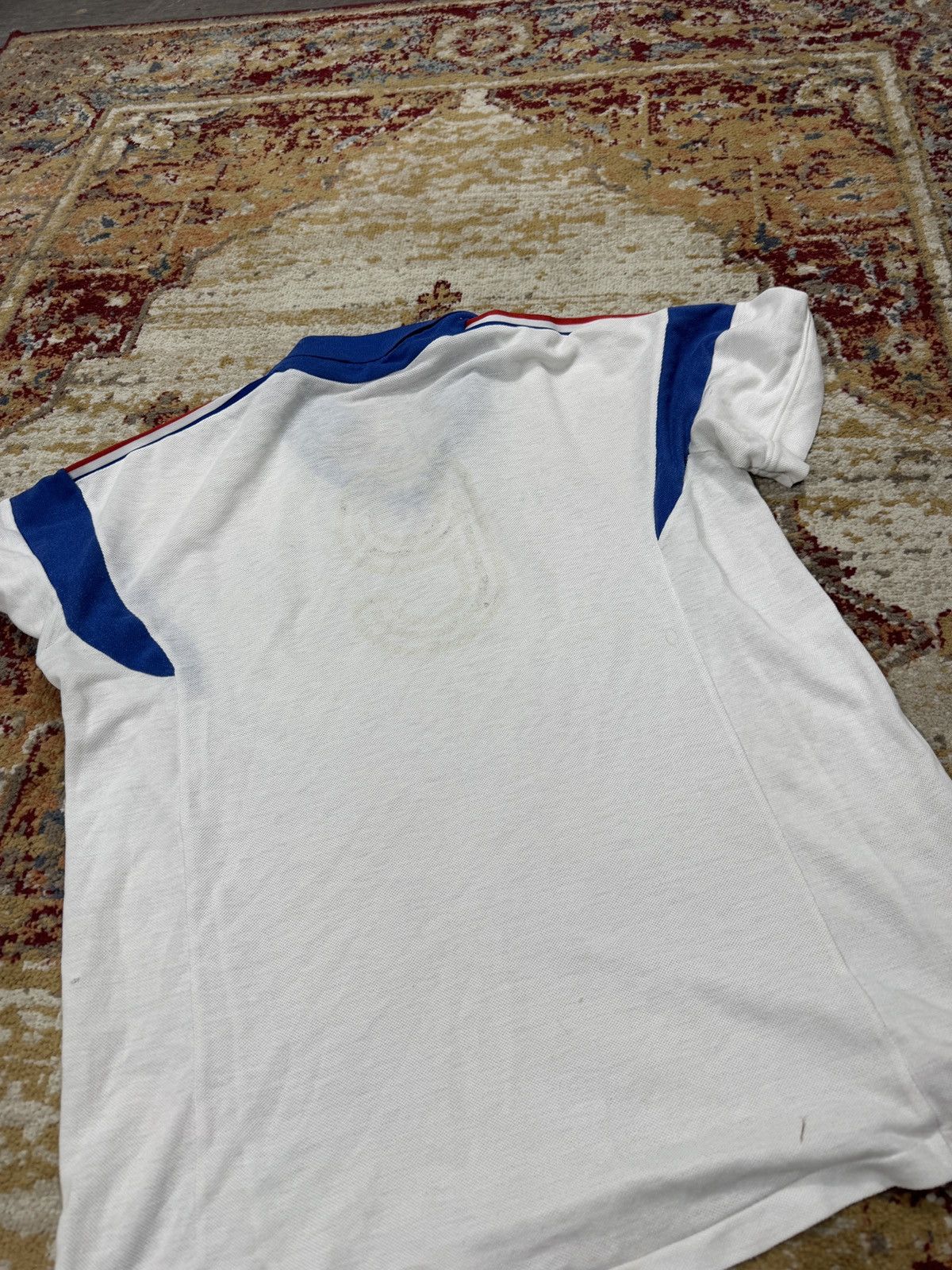 Adidas ᶠᵃⁿᶜʸᵍᵘʸ 1980s Adidas French Tee T-shirt Vintage Balenciaga Size US M / EU 48-50 / 2 - 8 Thumbnail