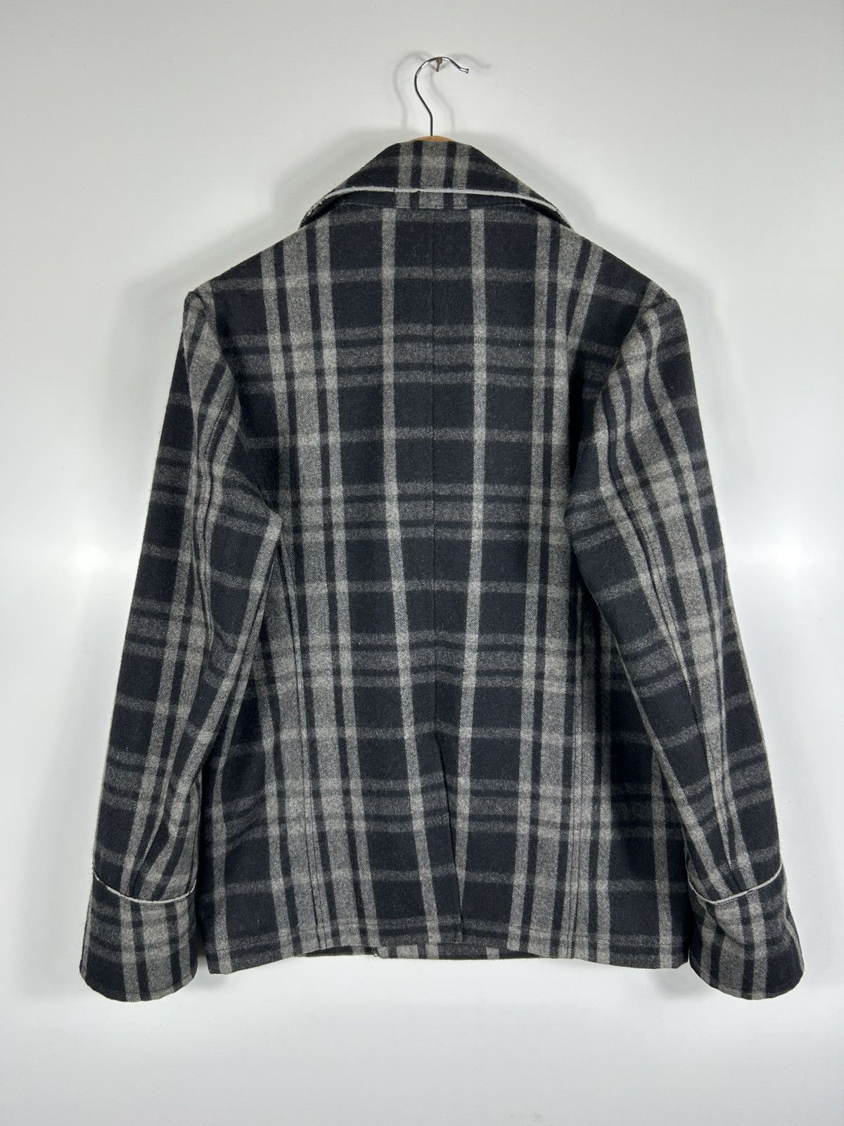Japanese Brand 🔥Semantic Design Wool Double Breast Peacoat Size US L / EU 52-54 / 3 - 12 Thumbnail