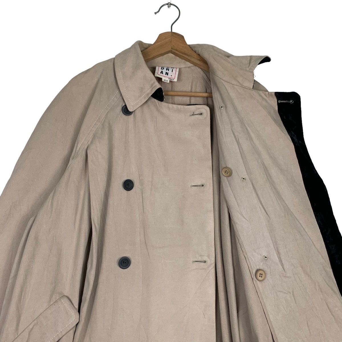 Japanese Brand MONDRIAN. Italy Double Breasted Long Coat #0409-C19 Size US L / EU 52-54 / 3 - 10 Thumbnail