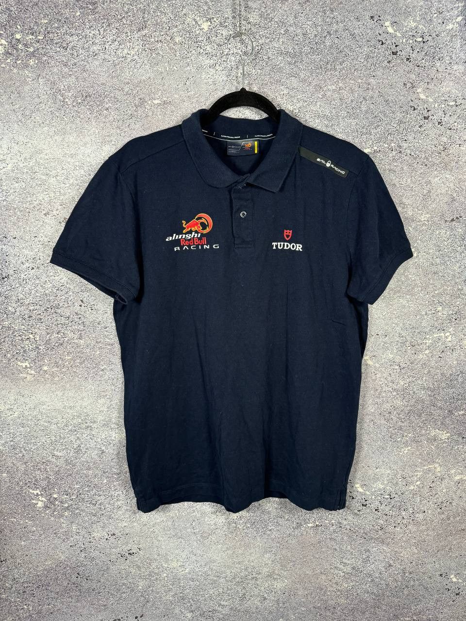 Formula 1 × Red Bull Sail Racing ARBR Polo Red Bull Blue Tee Men's F-1 Large Size US L / EU 52-54 / 3 - 1 Thumbnail