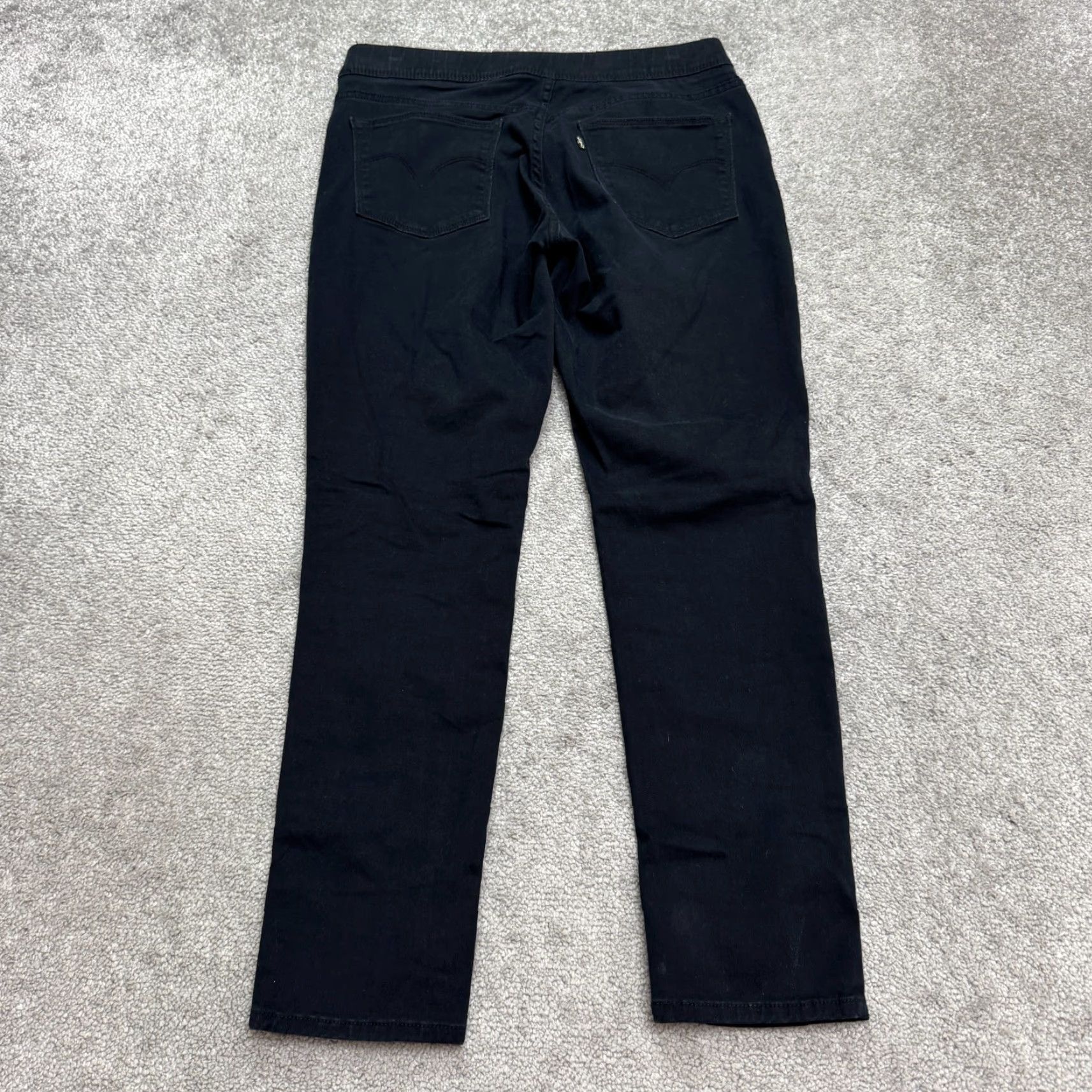 Levi's Levi's Pull On Skinny Denim Jeans Jeggings Women 8 Black 5-Pocket Stretch Casual Size 30" / US 8 / IT 44 - 2 Thumbnail