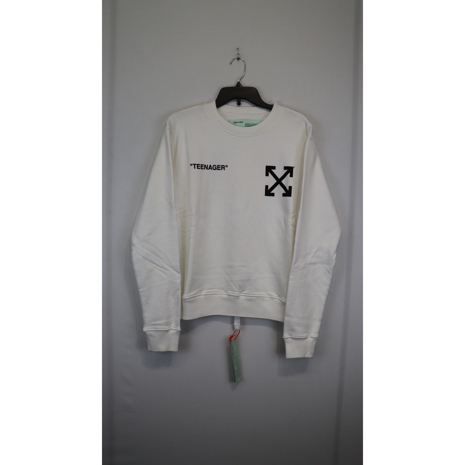Off-White o1rshd1 Q:2/ Flamed Bart Slim Crewneck in White/Multicolor Size US M / EU 48-50 / 2 - 5 Thumbnail