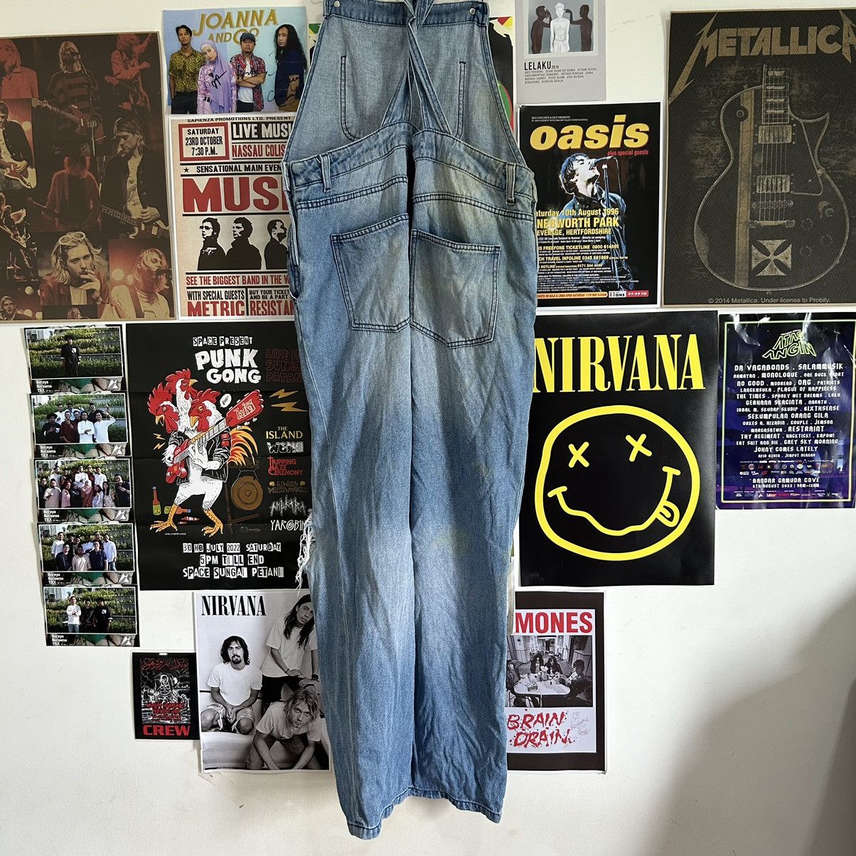 Vintage Vintage Gu Jeans Bid Overall Distressed Denim Size US 34 / EU 50 - 10 Thumbnail