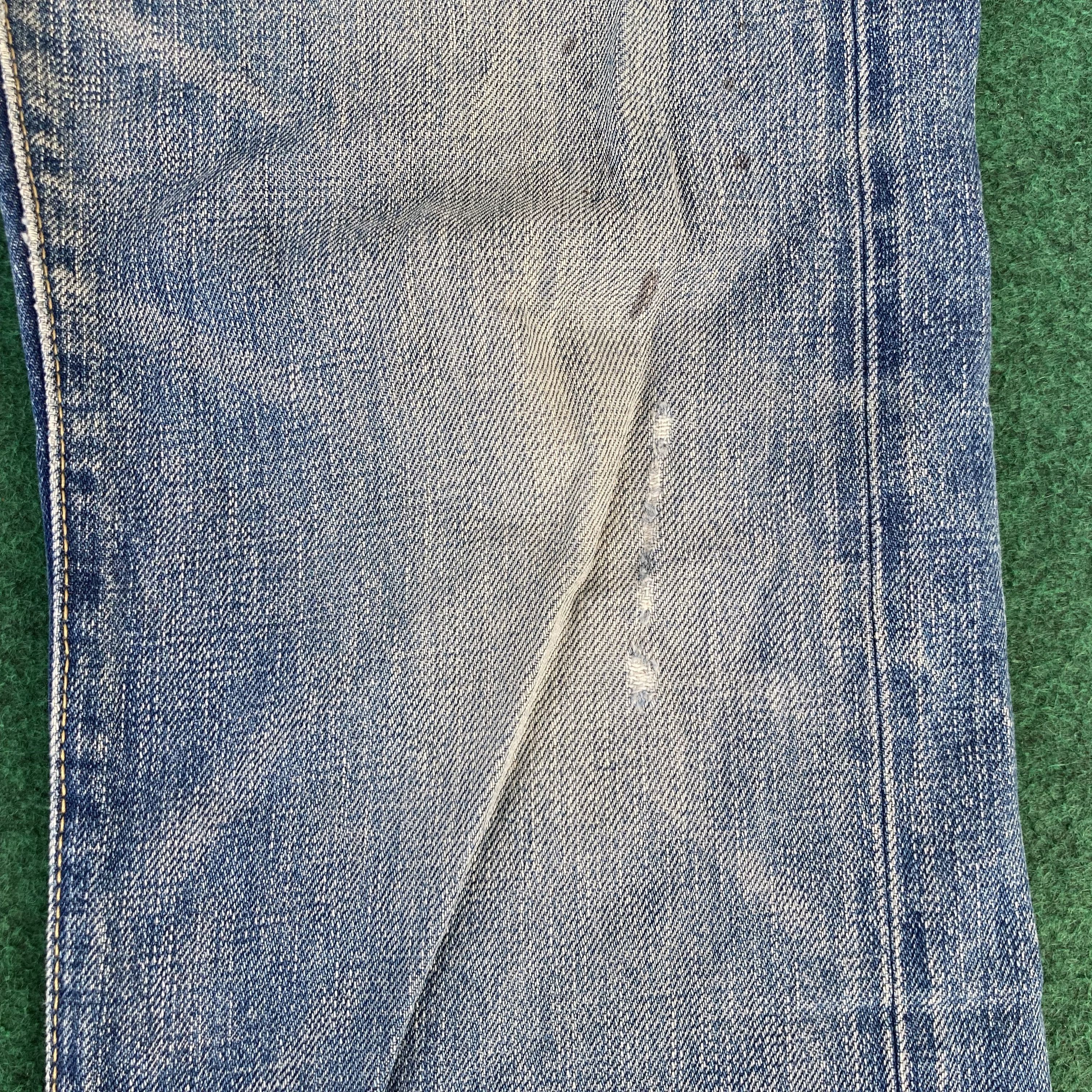 Journal Standard 30x30 Vtg Journal Standard Selvedge Faded Denim Blue Jeans Size US 30 / EU 46 - 9 Thumbnail