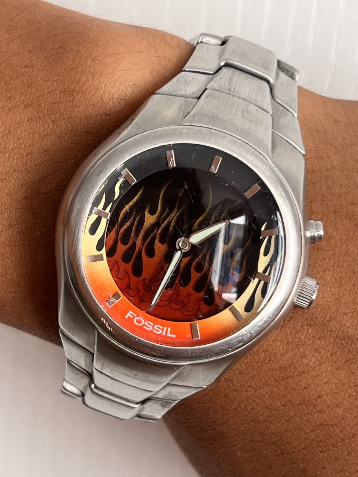 Fossil FOSSIL BIG TIC(JR-8292)RED FRAME WATCH🔴 | Grailed