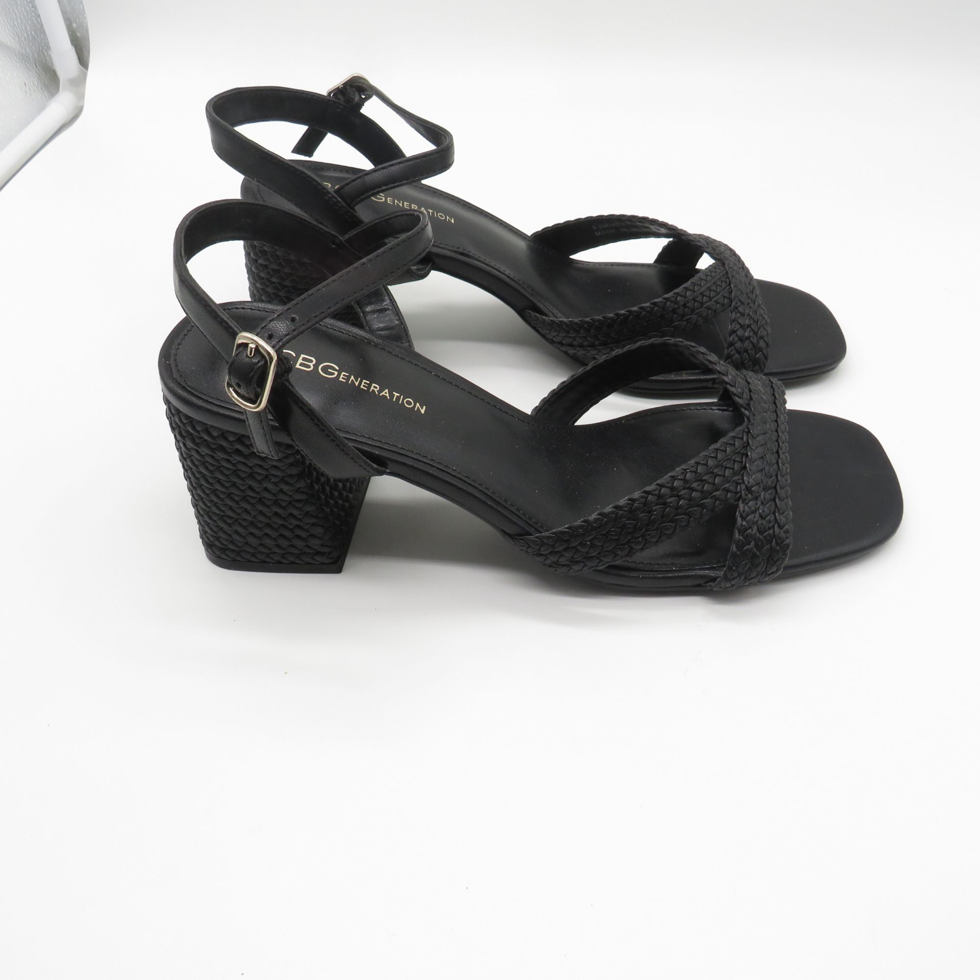 BCBGeneration BCBGeneration Black Strappy Block Heel Sandals Size 9.5 NEW Size US 9.5 / IT 39.5 - 1 Thumbnail