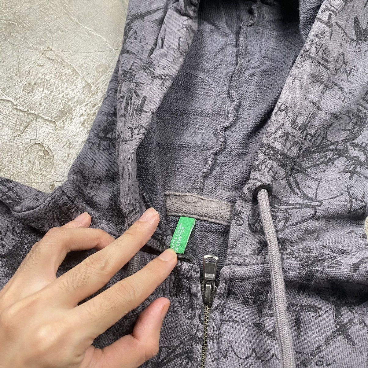 Benetton × If Six Was Nine × Le Grande Bleu (L.G.B.) y2k Benetton Wording Poem Fullprint Zip Up Size US S / EU 44-46 / 1 - 4 Thumbnail