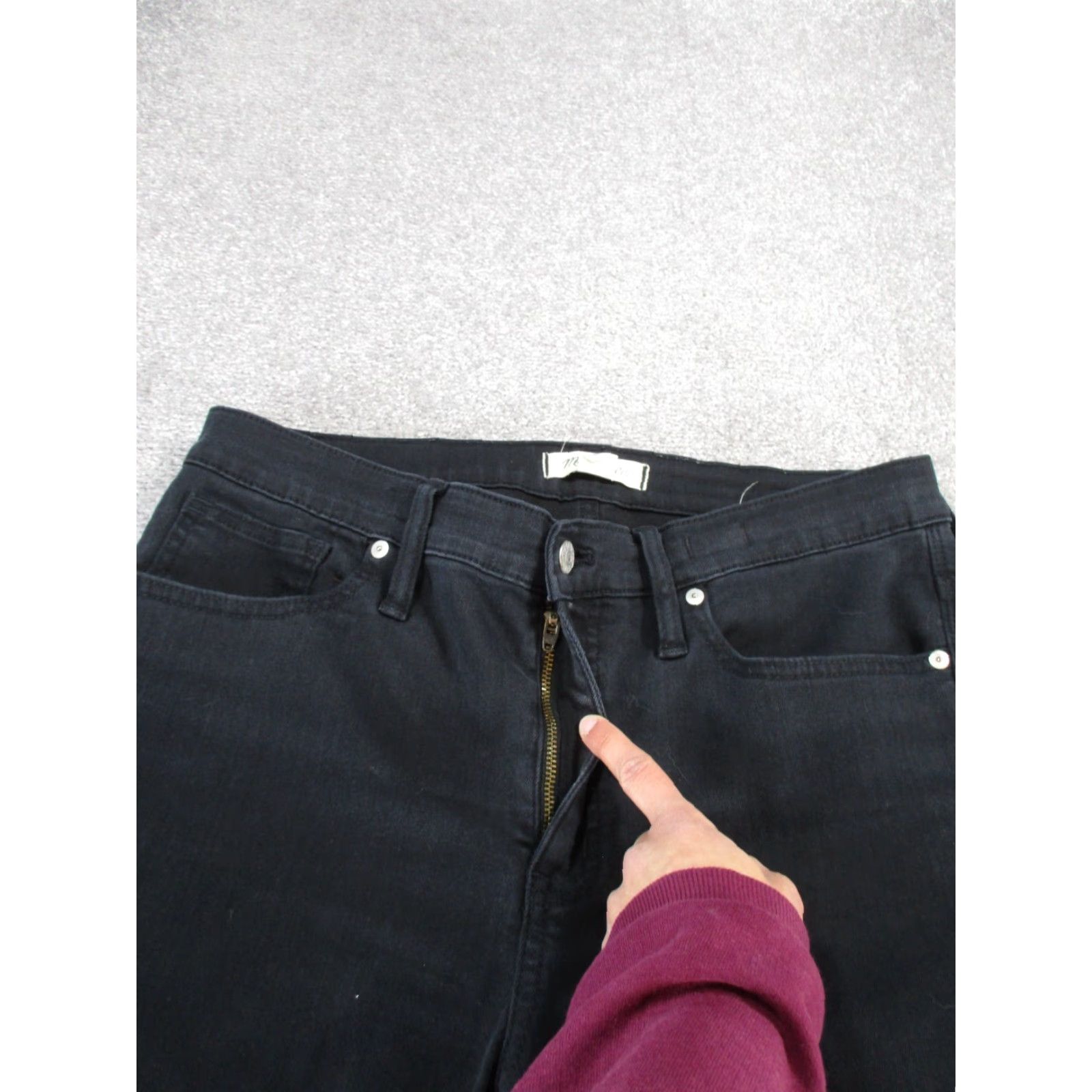 Madewell Madewell Jeans Womens 31 Black Denim Skinny High Rise Color Black Regular Size 31 Womens Jeans Skinny Madewell 31 Black Denim Size 24" / US 00 / IT 34 - 3 Thumbnail
