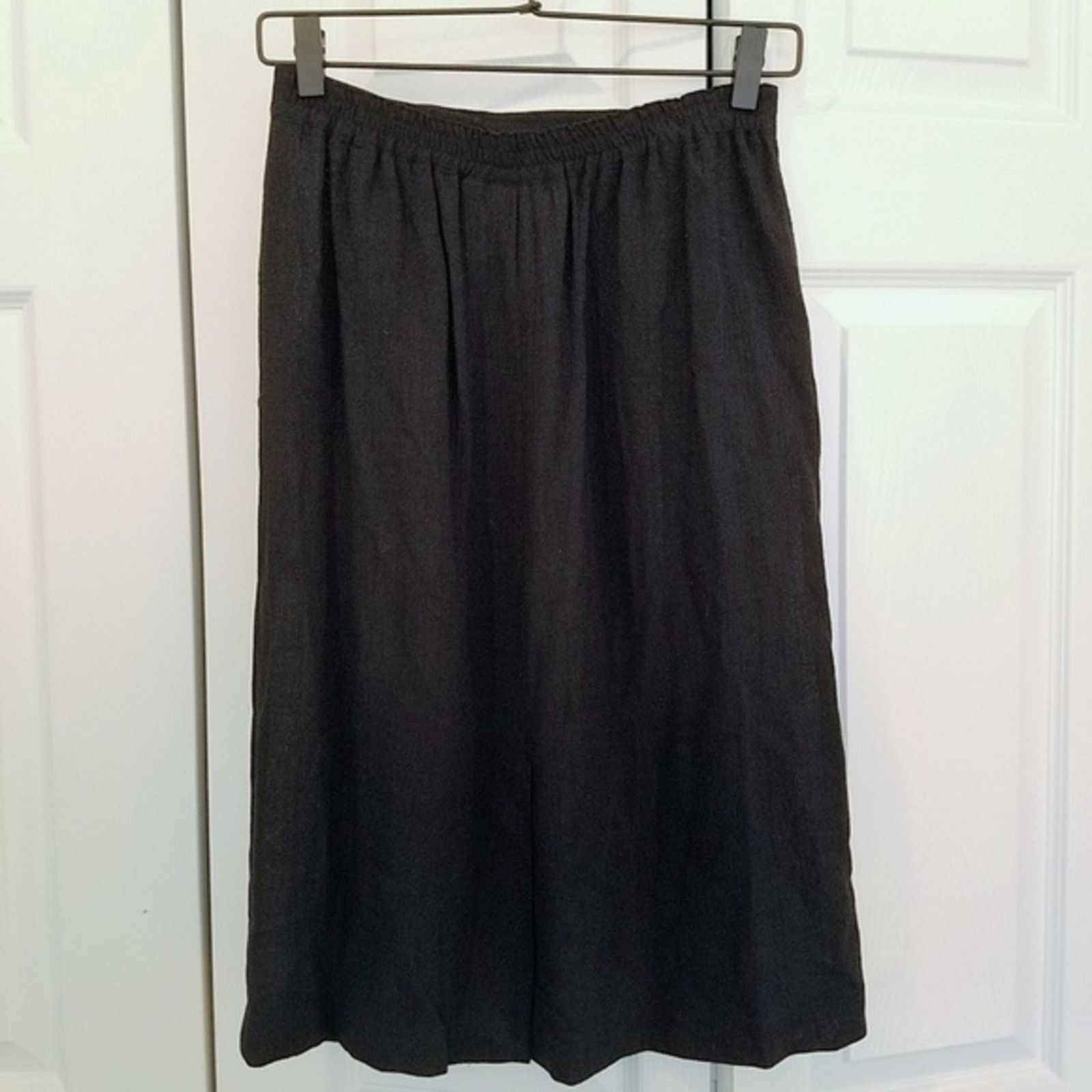 Vintage Lloyd Williams sheer midi skirt vintage | size 8 | black Size 28" / US 6 / IT 42 - 3 Thumbnail